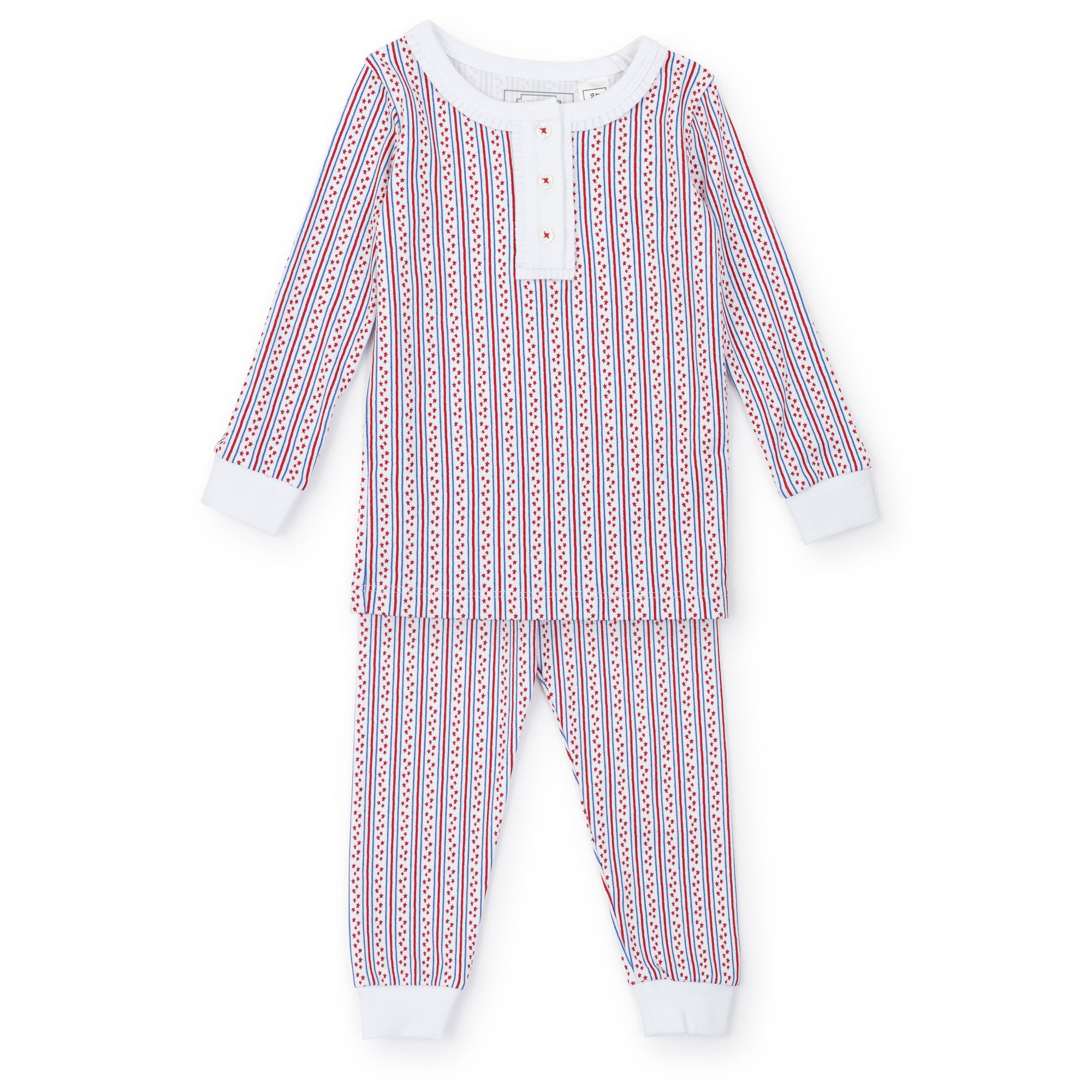 Alden Girls' Pima Cotton Pajama Pant Set - Stars and Stripes