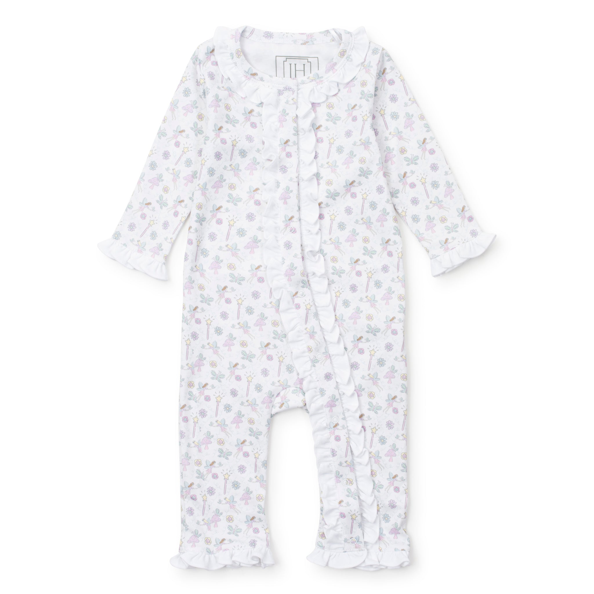 Grey Girls' Romper