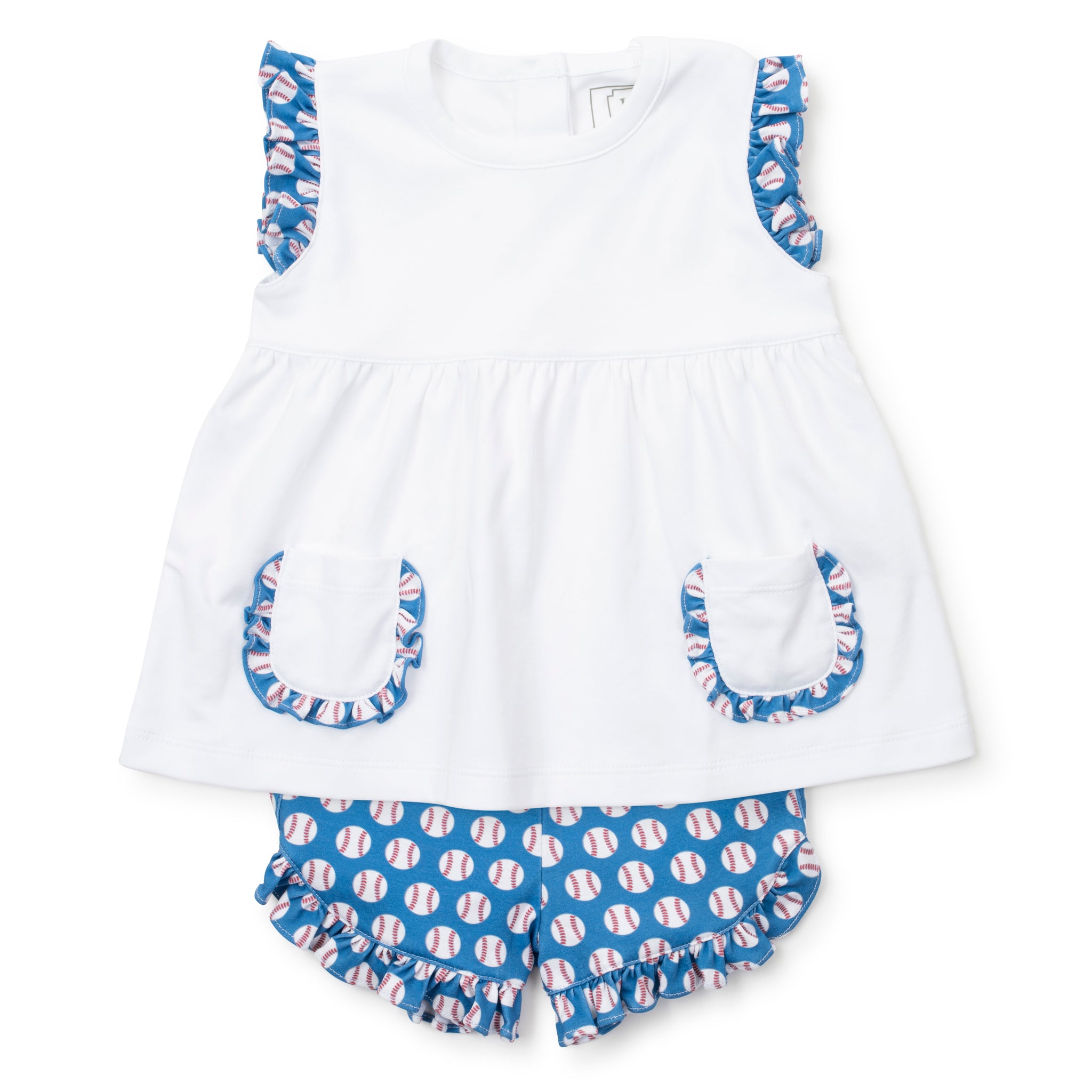 Gentry Girls' Short Set - Baseball Grand Slam