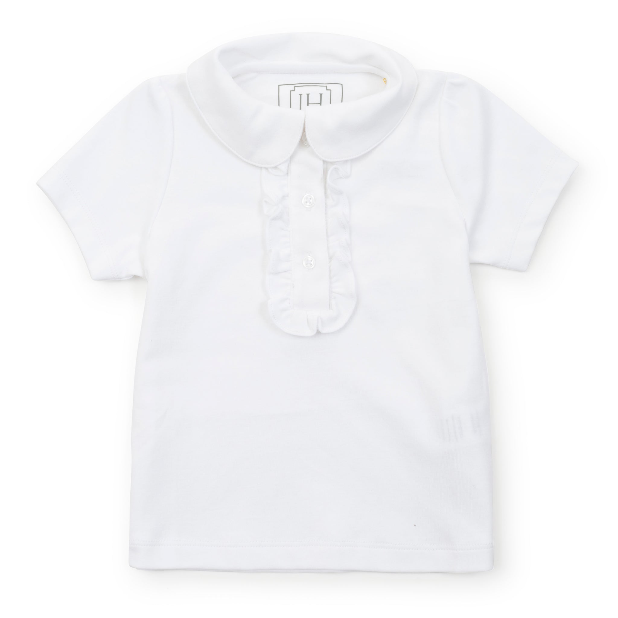 Uniform Jane Girls' Short Sleeve Polo Shirt - White