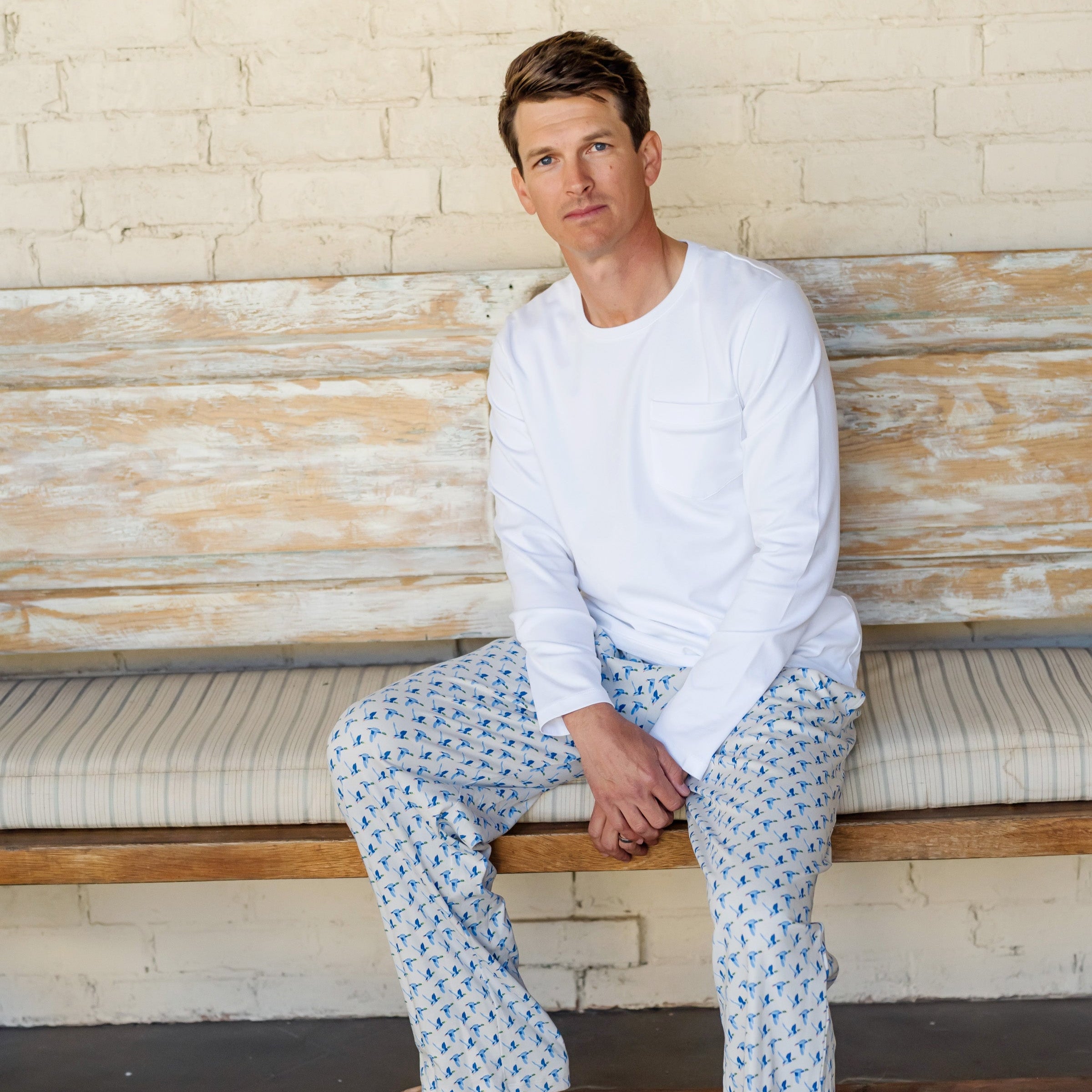 Brent Men's Hangout Pant - Mallard Ducks