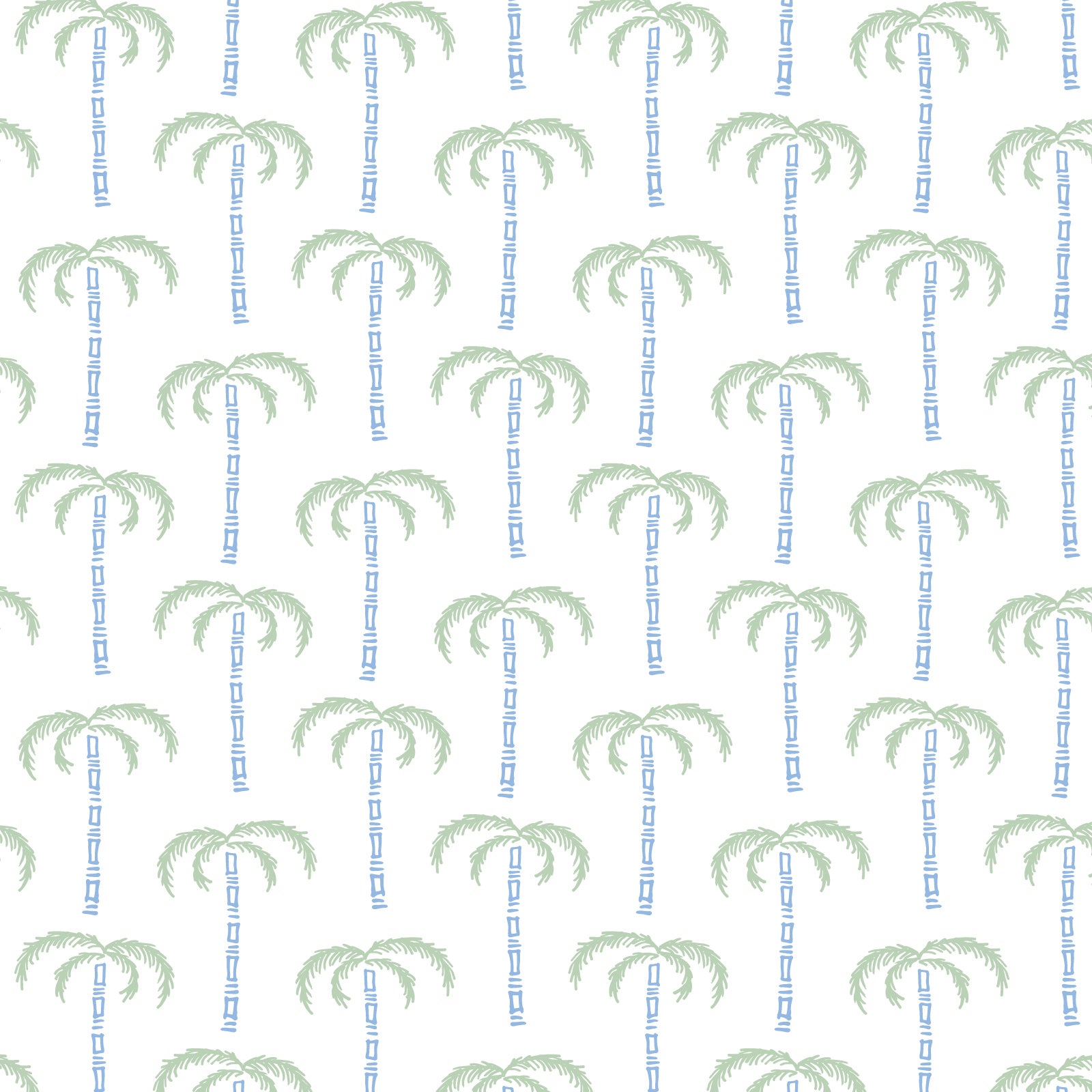 Katie Women's Pima Cotton Nightgown - Pacific Palms Blue