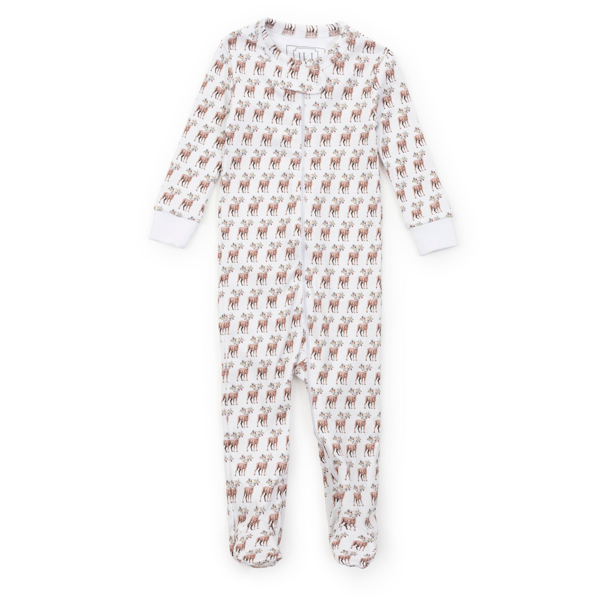 Parker Zipper Pajama Festive Deer