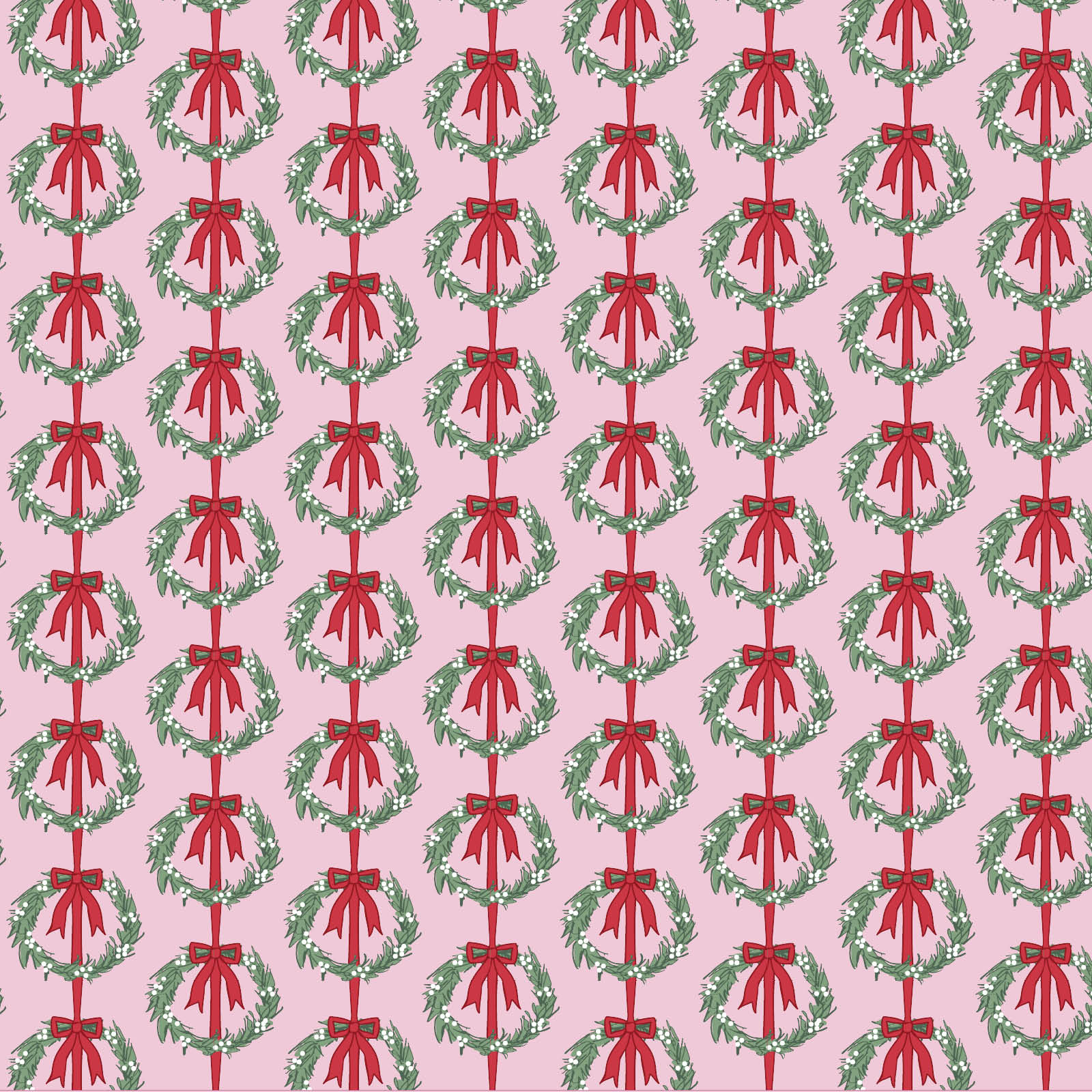 Evelyn Girls' Romper - Pink Wreaths