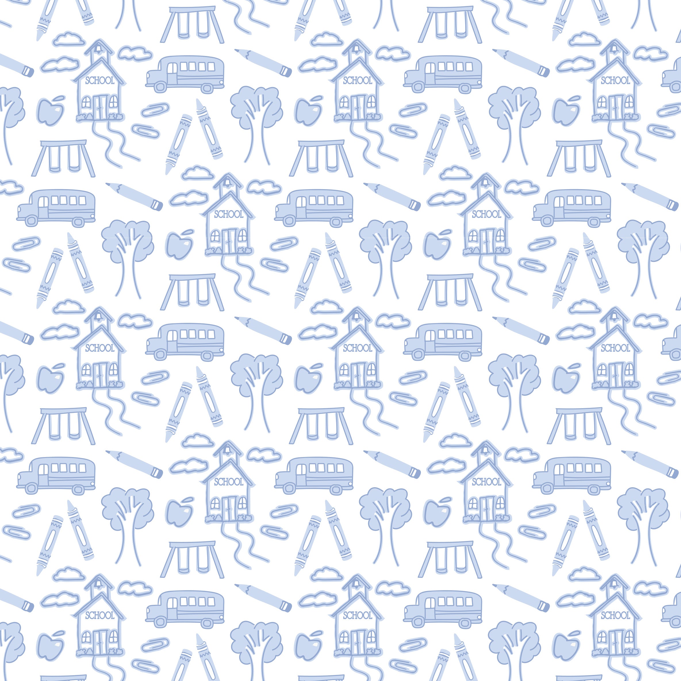 Charles Boys' Short Set - School Days Blue
