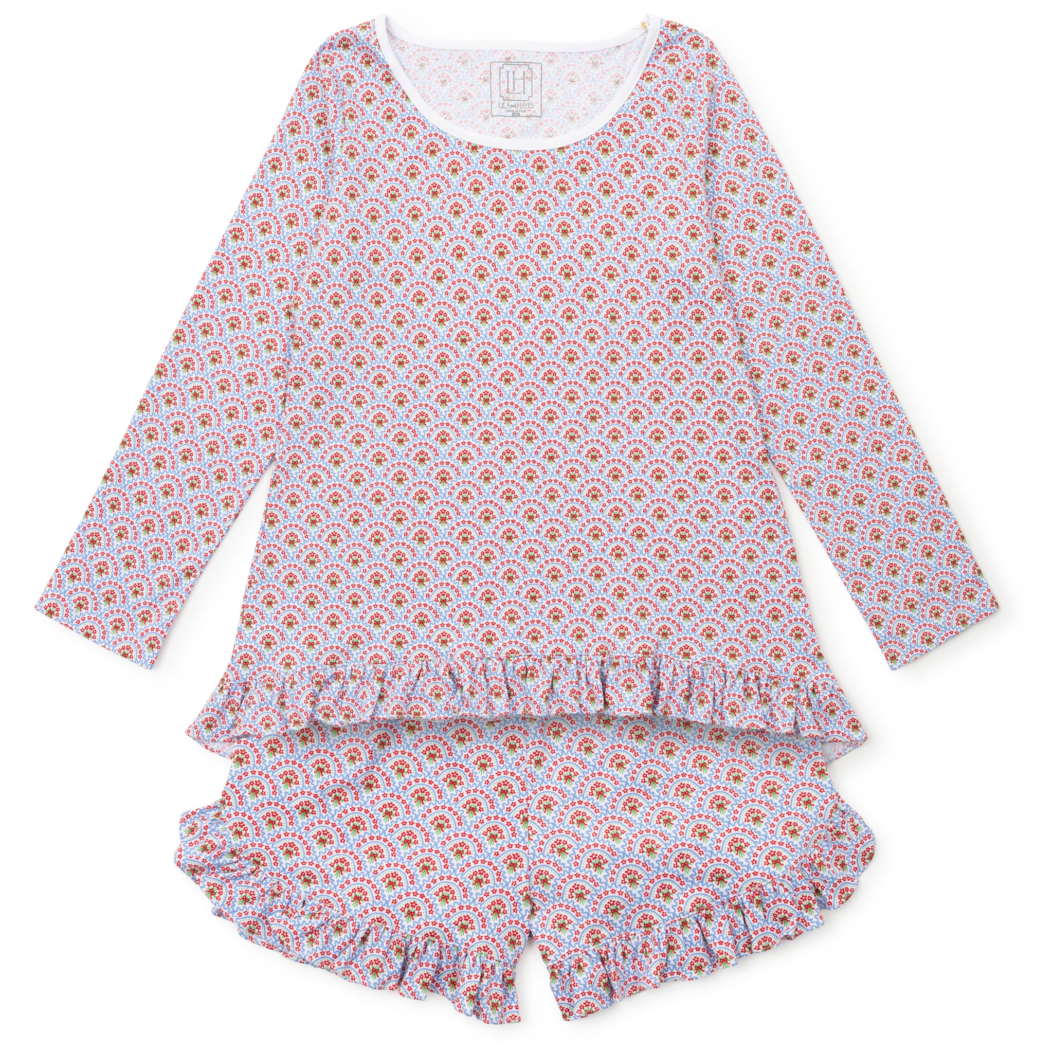 Kathryn Women's Pajama Short Set Bunting Floral