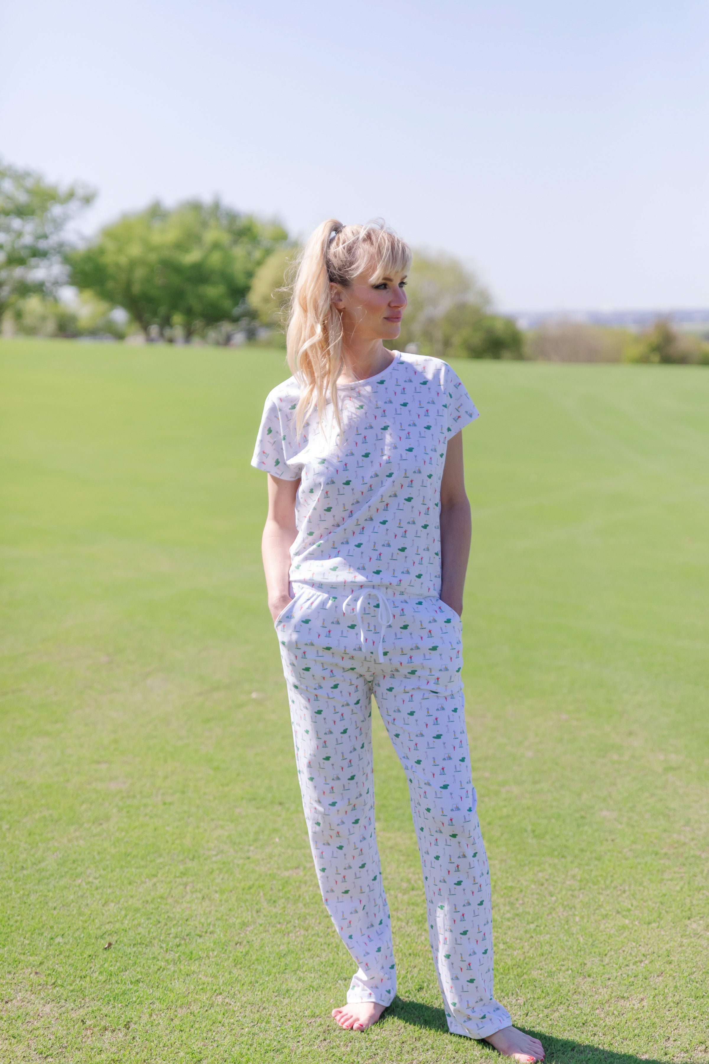 Marcia Women's Pajama Pant Set - Golf Life