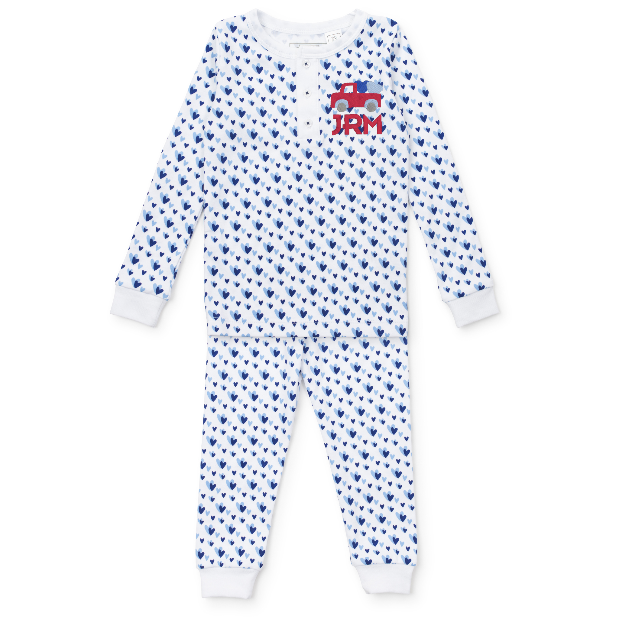 Jack Boys' Pajama Pant Set - Heart to Heart Blue