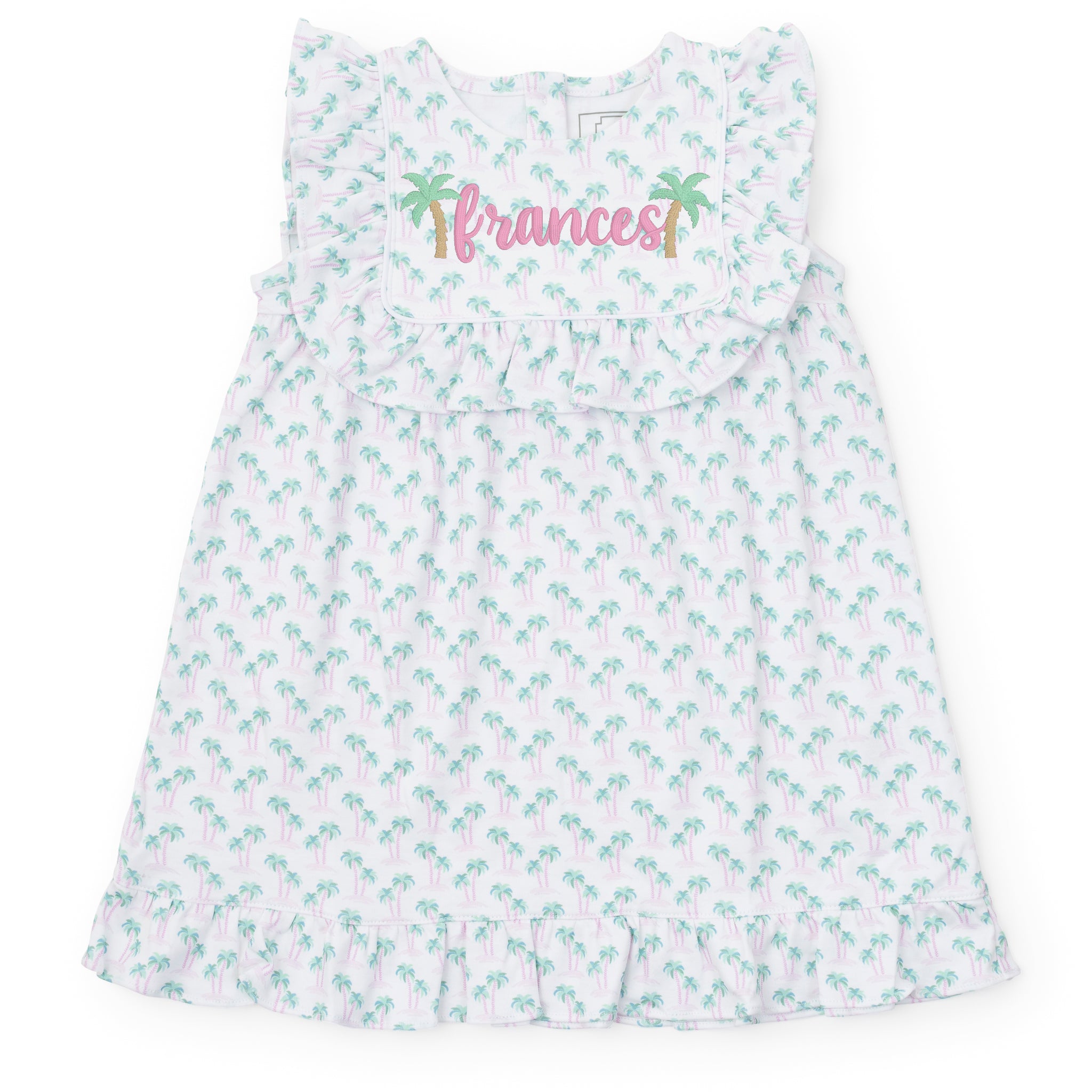 Piper Girls' Dress - Palm Tree Isle Pink