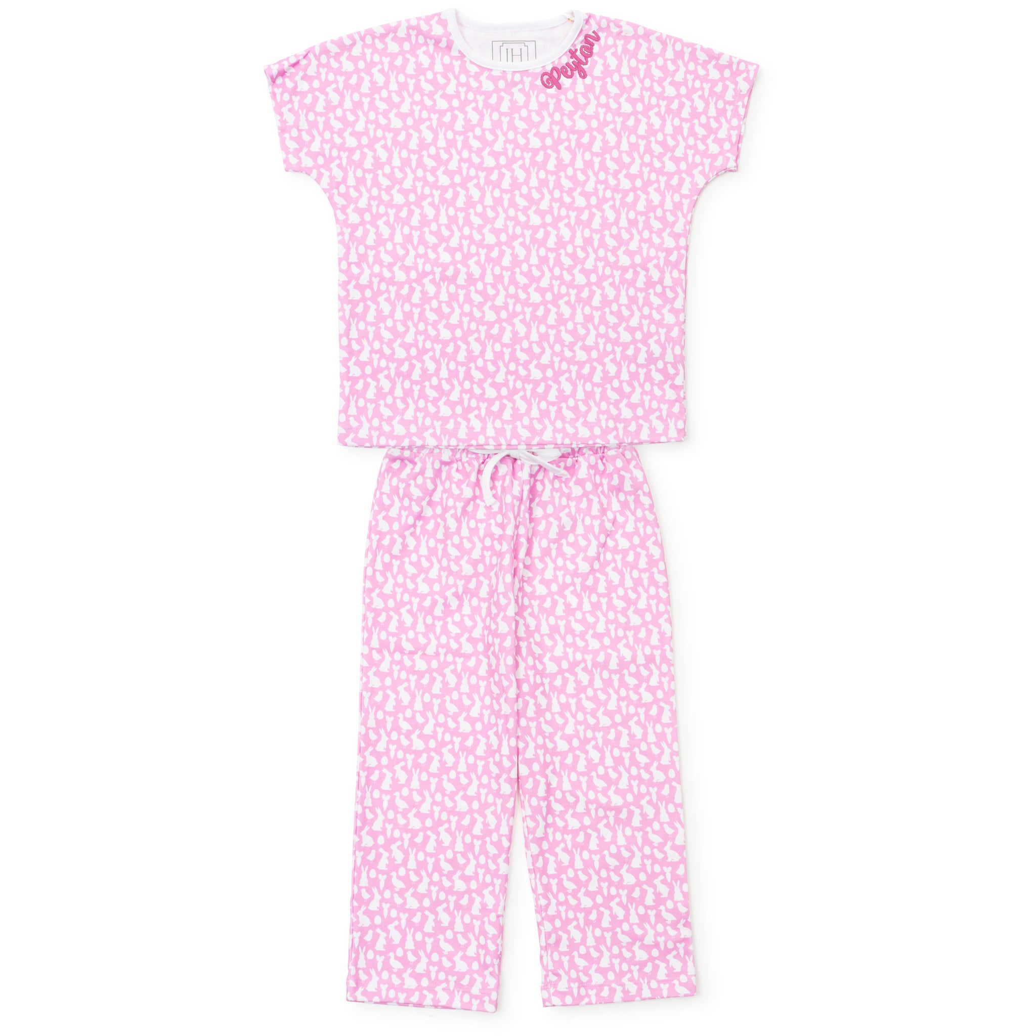 Merrick Girls' Pant Set - Easter Time Pink