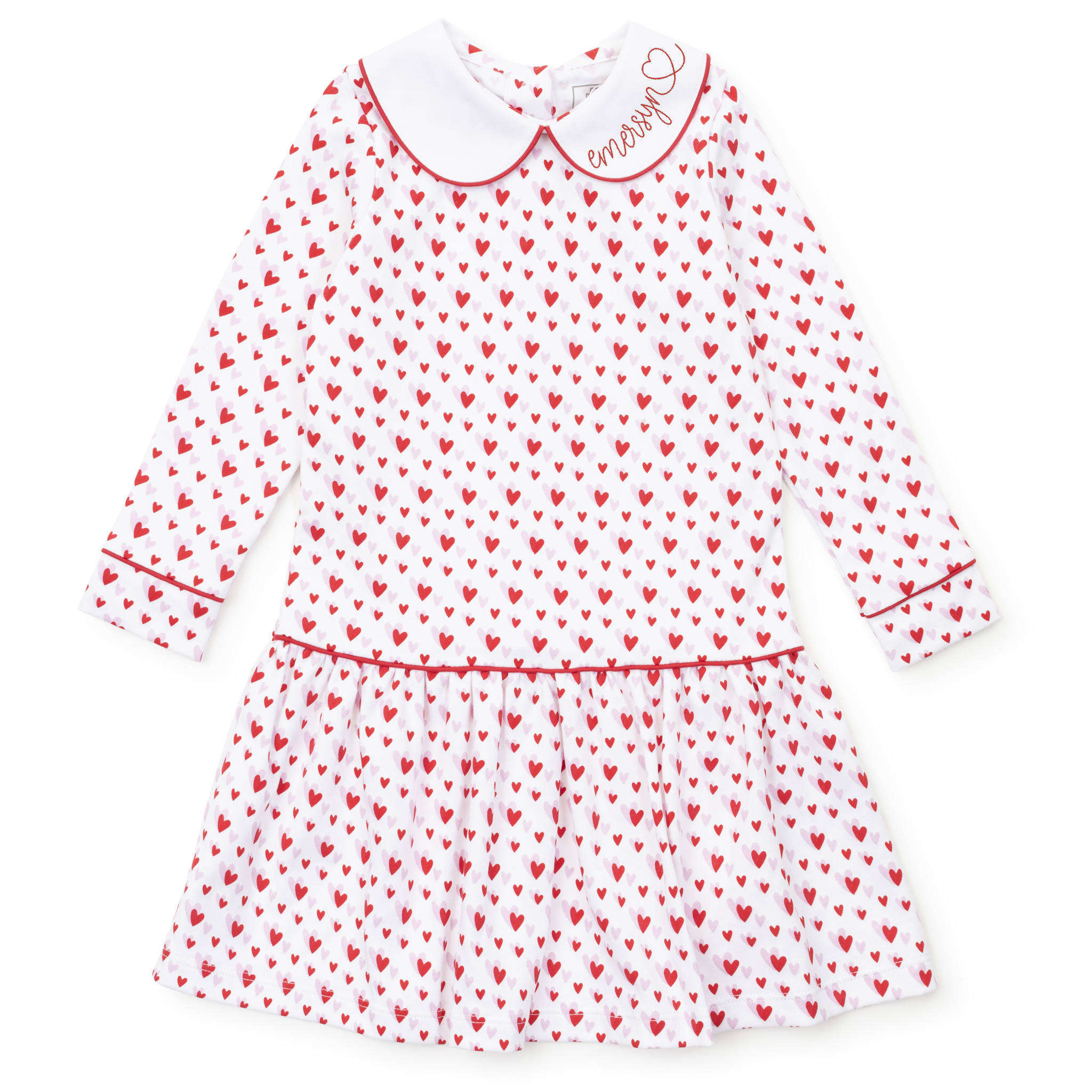 Lillian Girls' Dress - Heart to Heart Pink