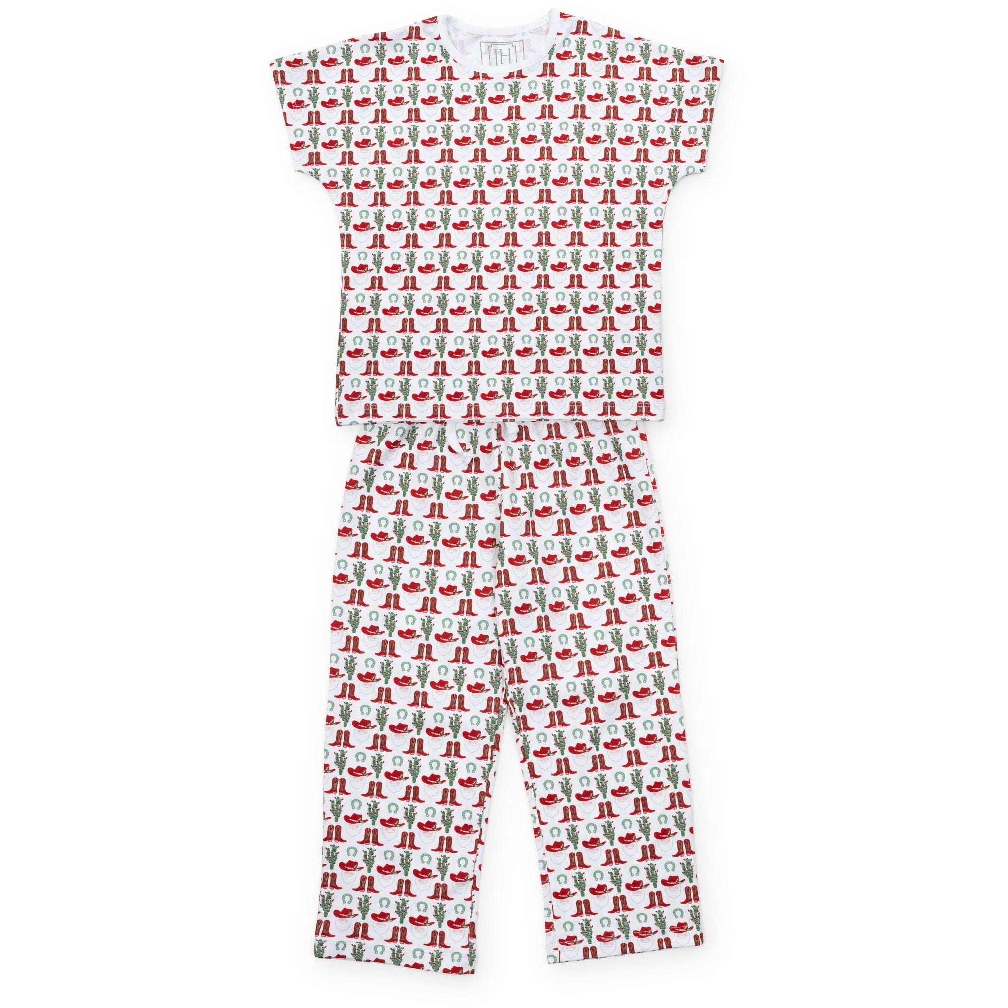 Merrick Girls' Pant Set Cowboy Christmas