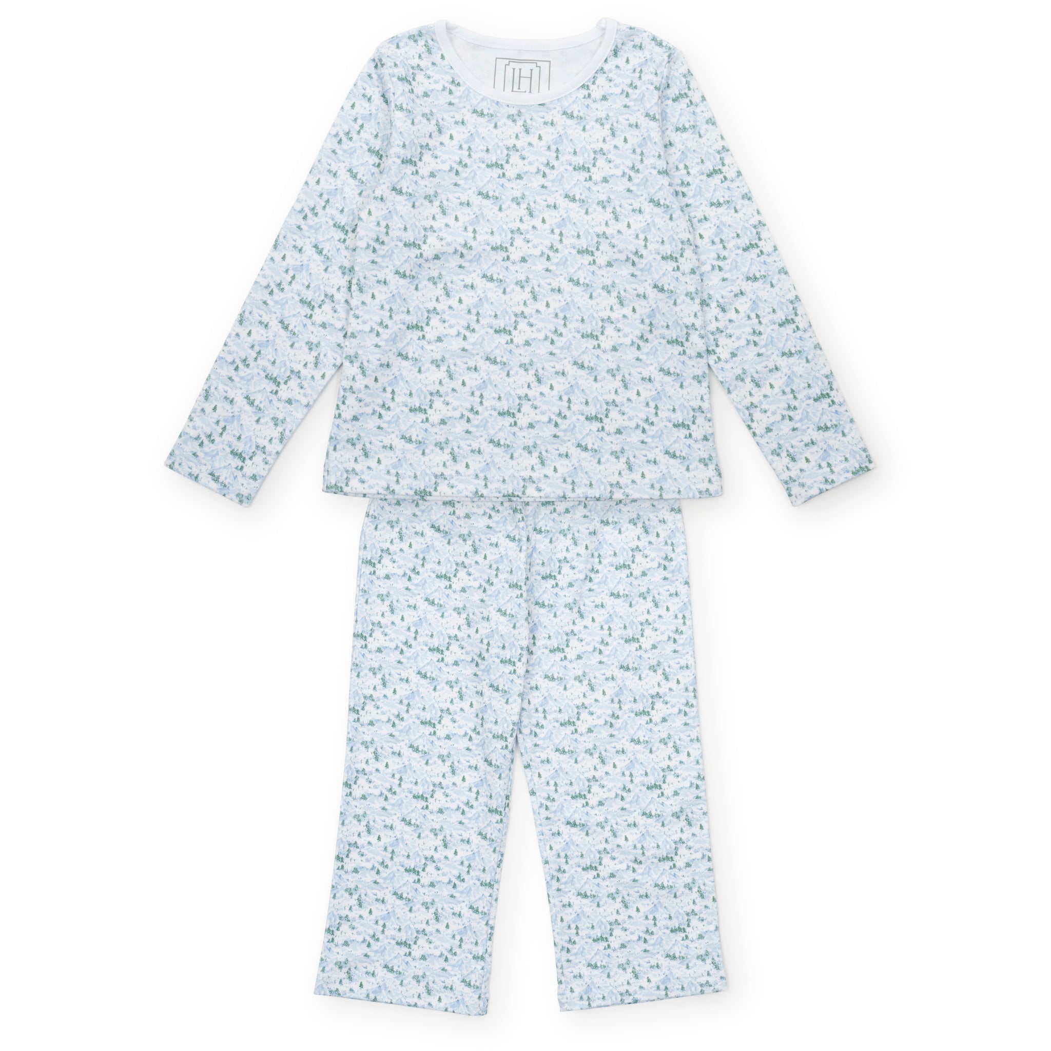 Millie Girls' Pant Set - Snow-Capped Mountains