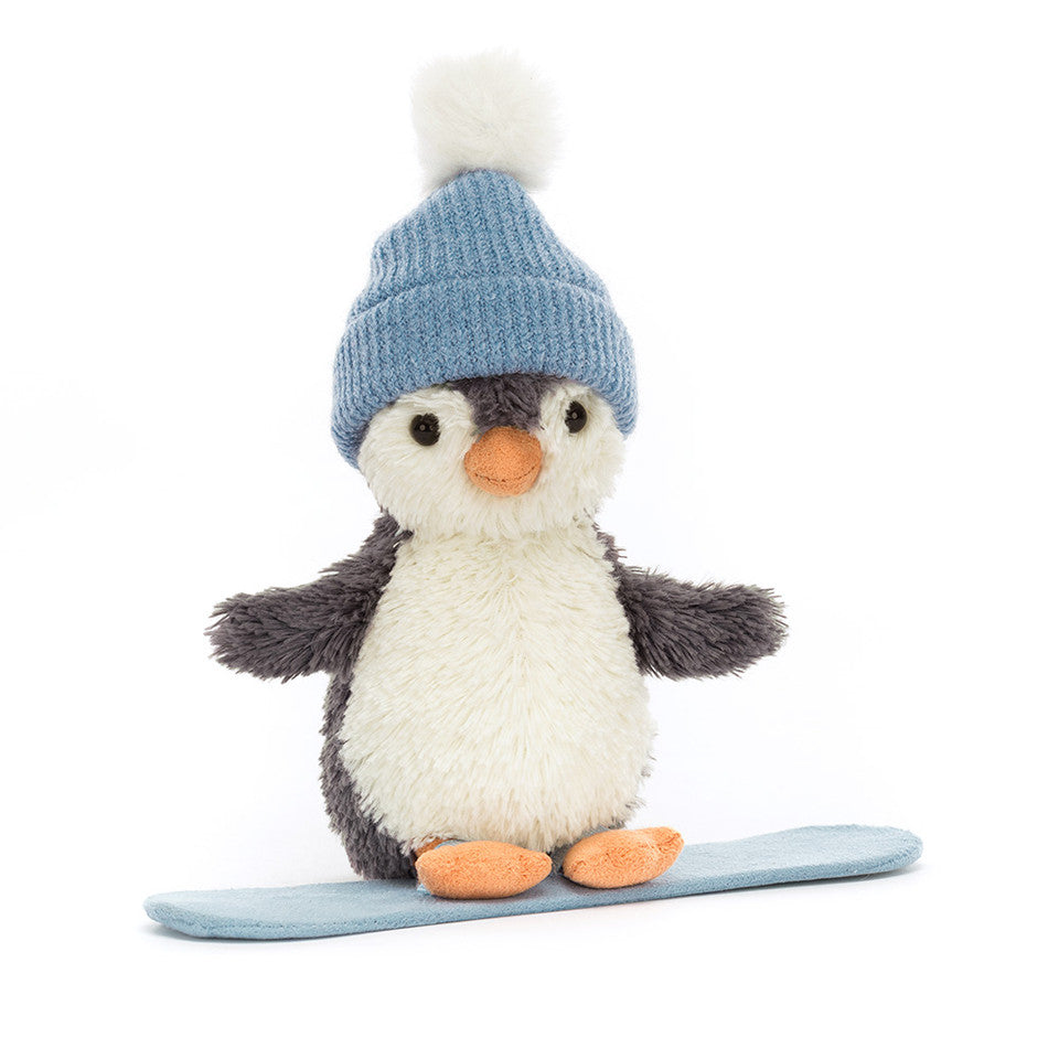 Peanut Penguin Snowboarding by Jellycat