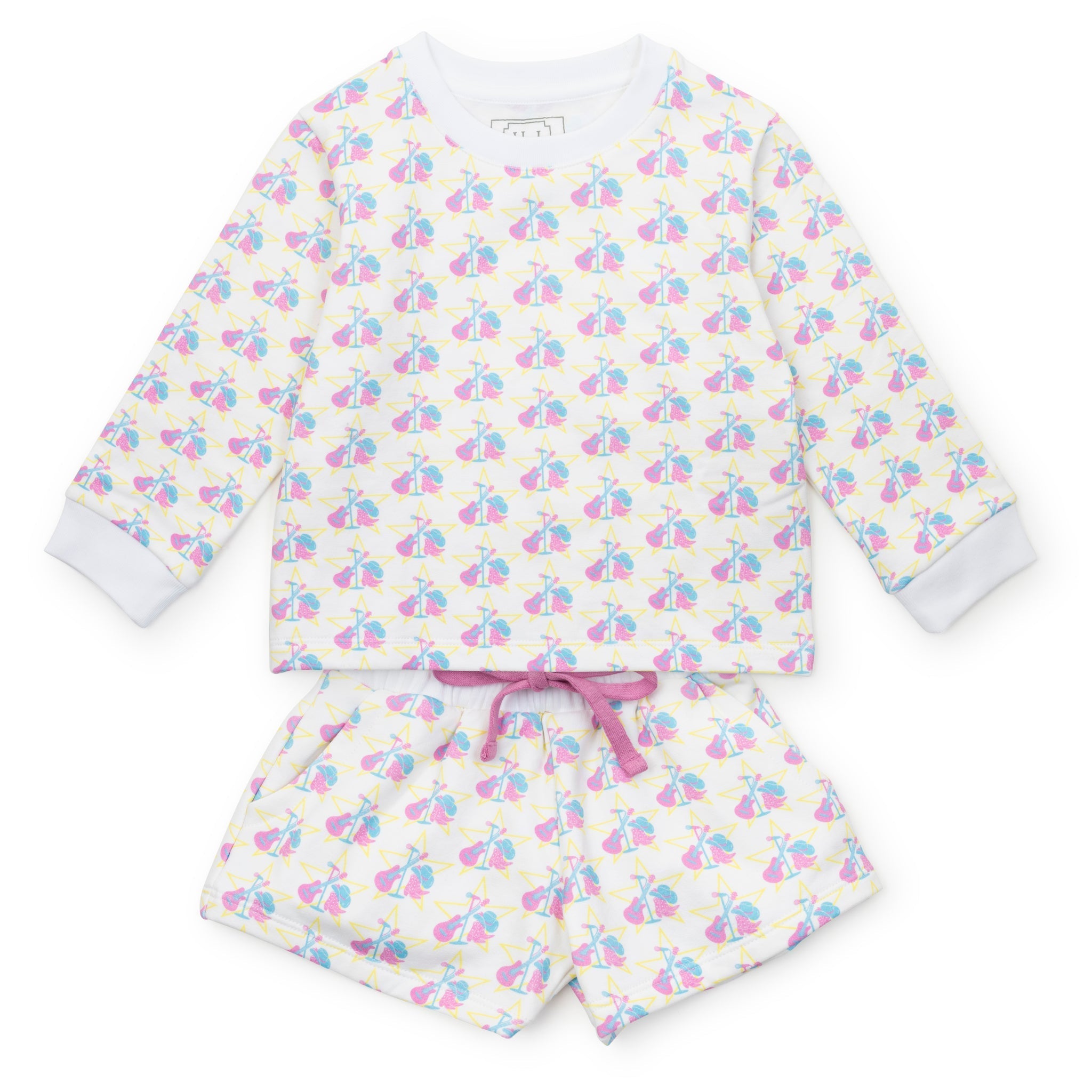 Stella Girls' Sweatshirt Short Set Music Superstar