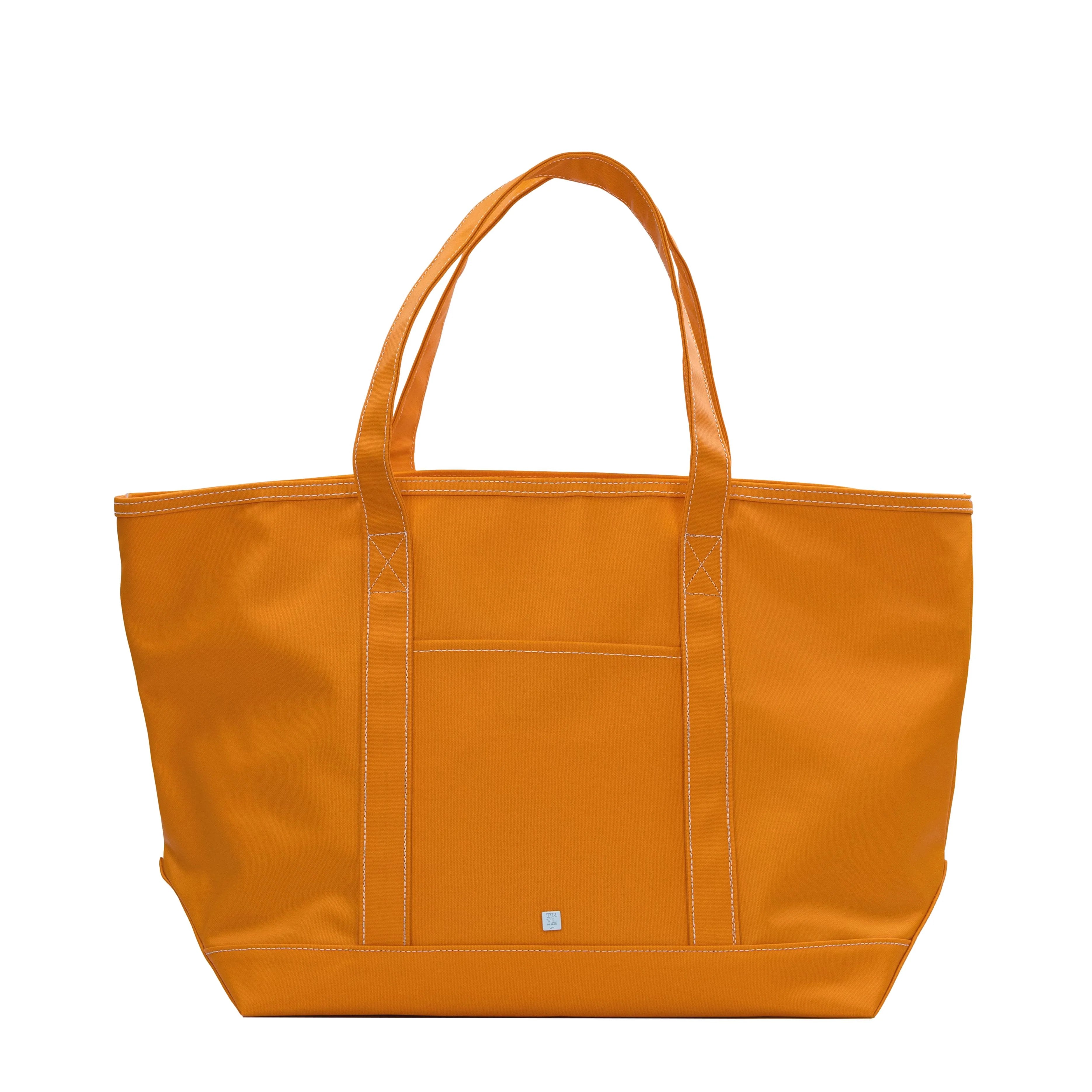 Maxi Tote Coated Canvas Large Orange by TRVL Design
