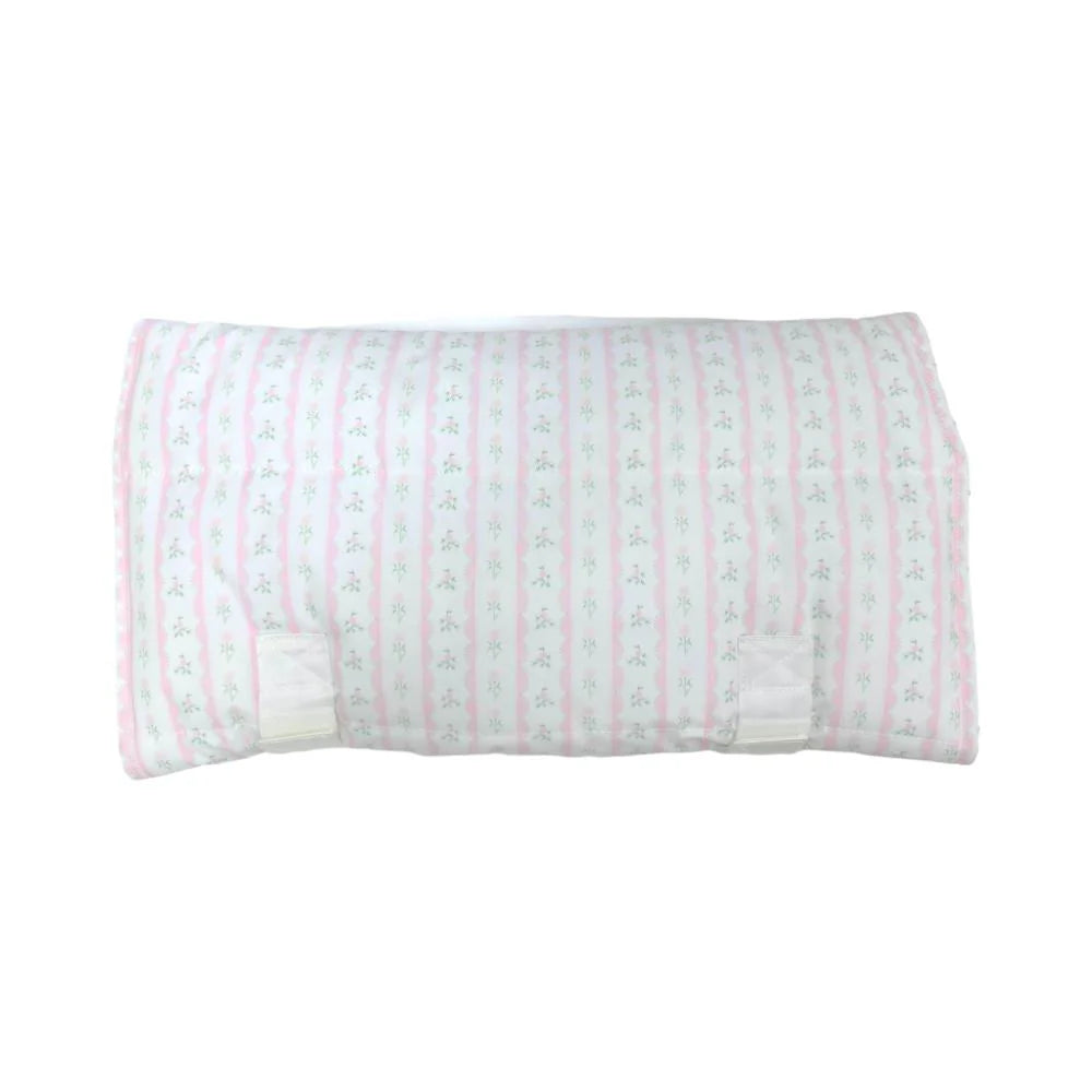 Rest Up! Nap Mat Ribbon Floral Pink by TRVL Design