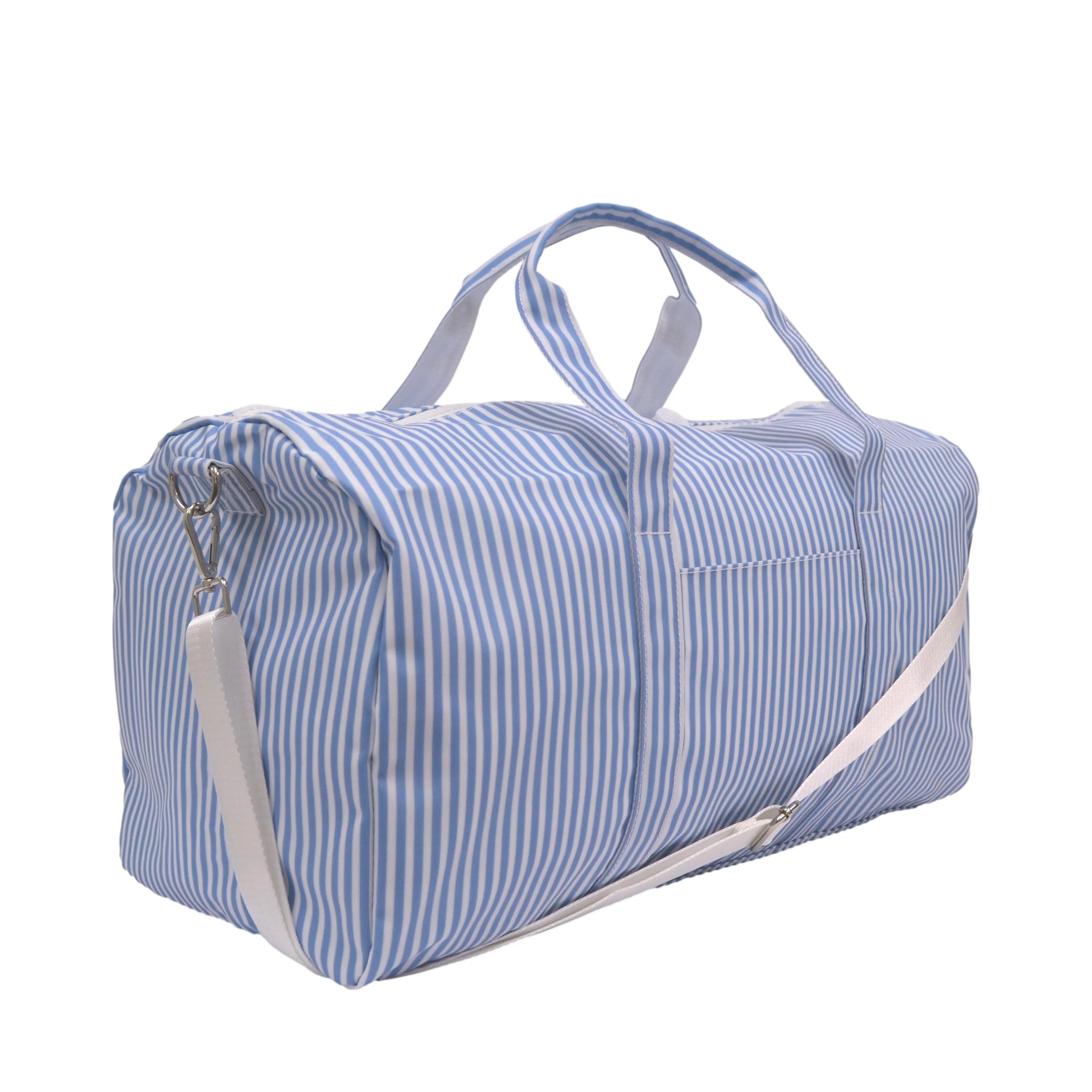 XL Weekender Duffel Bag Pimlico Stripe Chambray by TRVL Design