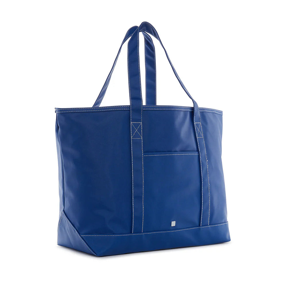 Maxi Tote Coated Canvas Blue Bell  by TRVL Design