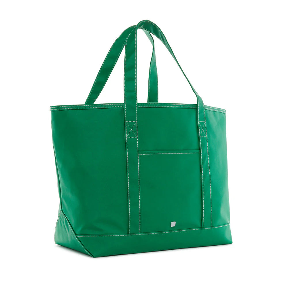 Maxi Tote Coated Canvas Large Kelly Green by TRVL Design