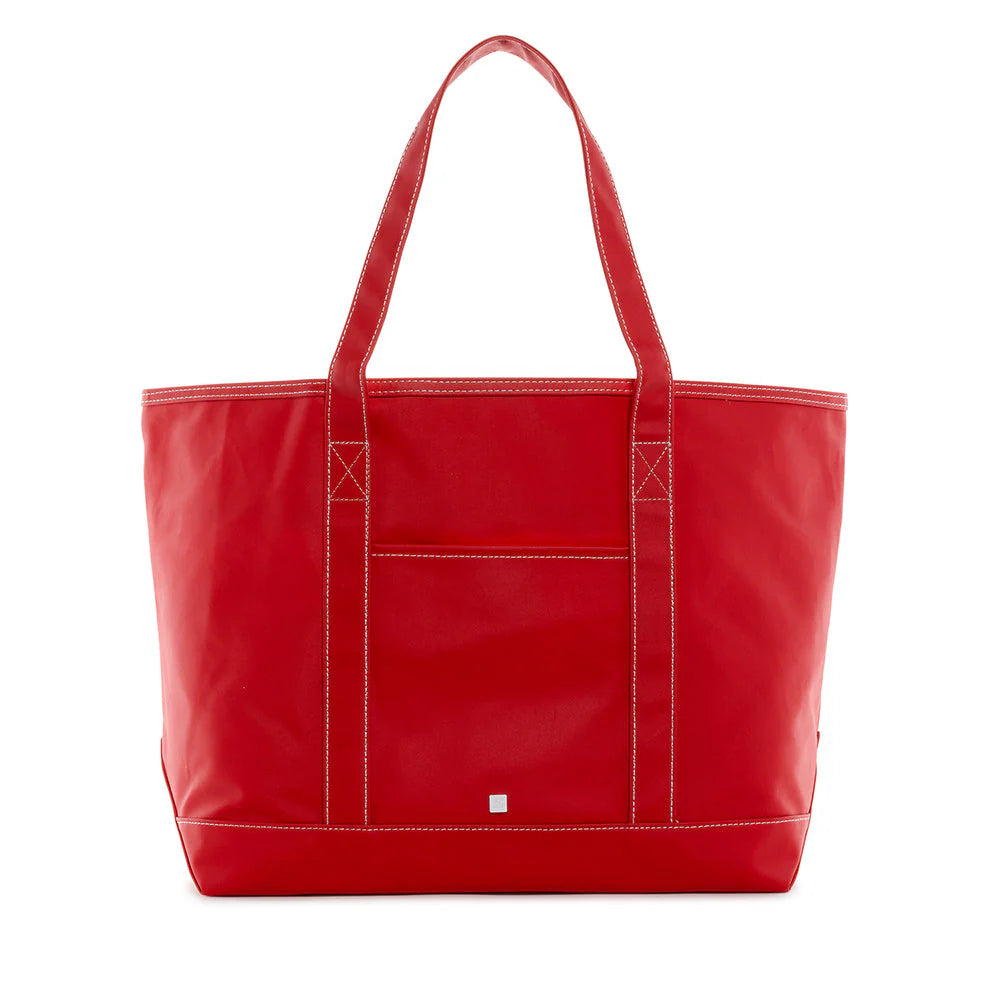 Maxi Tote Coated Canvas Large Red by TRVL Design