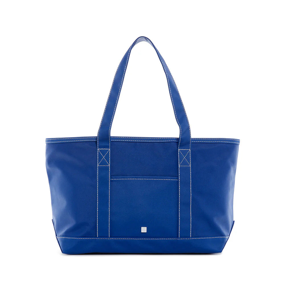 Medium Tote Coated Canvas Blue Bell by TRVL Design