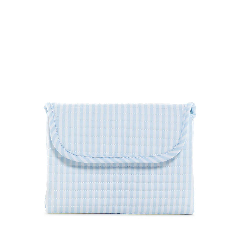 Quilted Changing Mat Pimlico Stripe Light Blue by TRVL Design