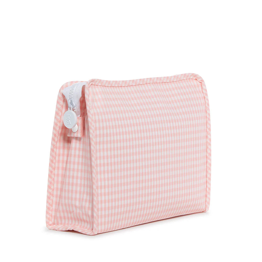 Roadie Large Zip Pouch Gingham Taffy by TRVL Design
