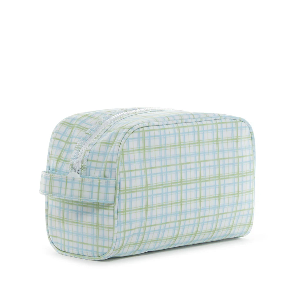 Stowaway Toiletry Bag Classic Plaid Green by TRVL Design