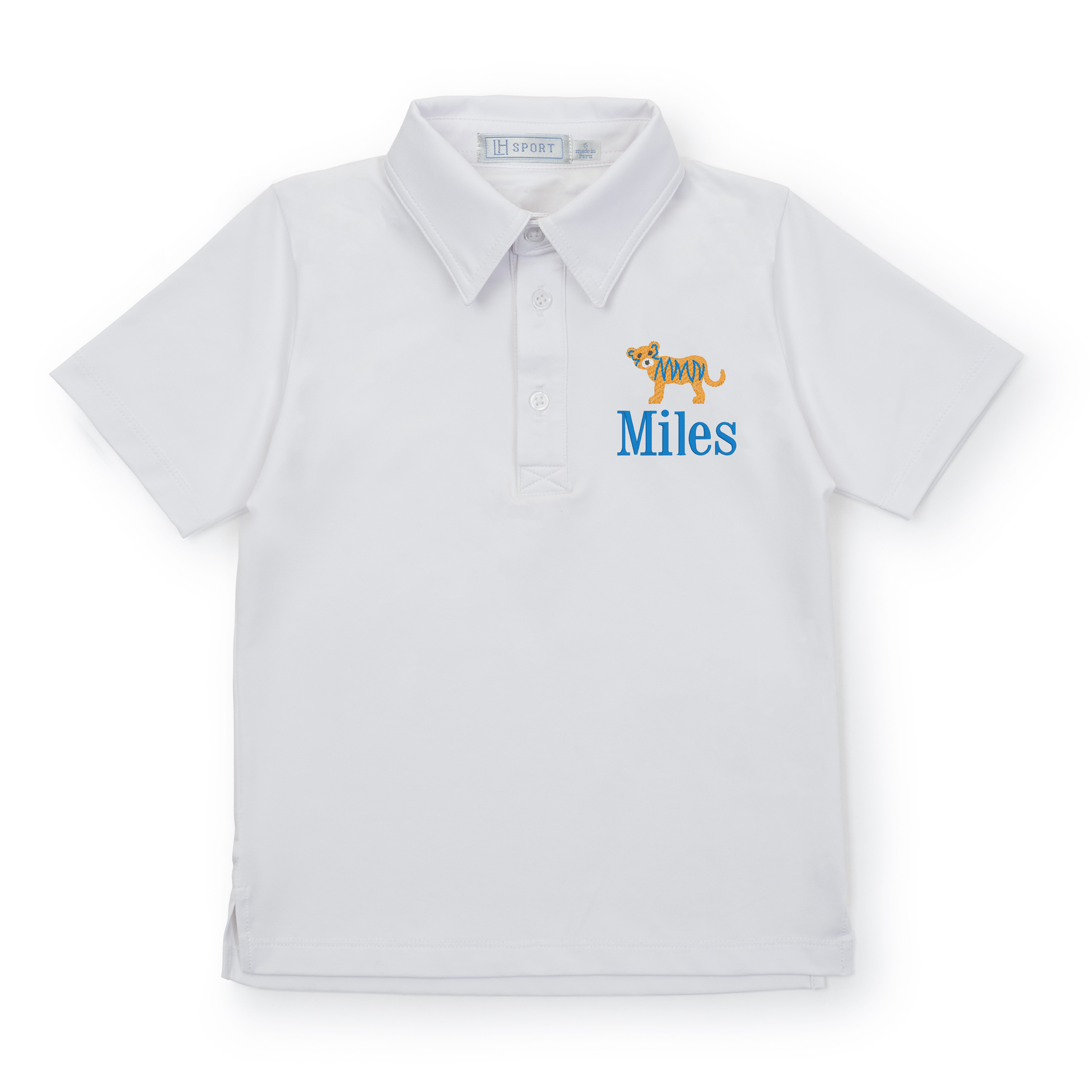 Uniform Will Boys' Performance Polo by LH Sport - White