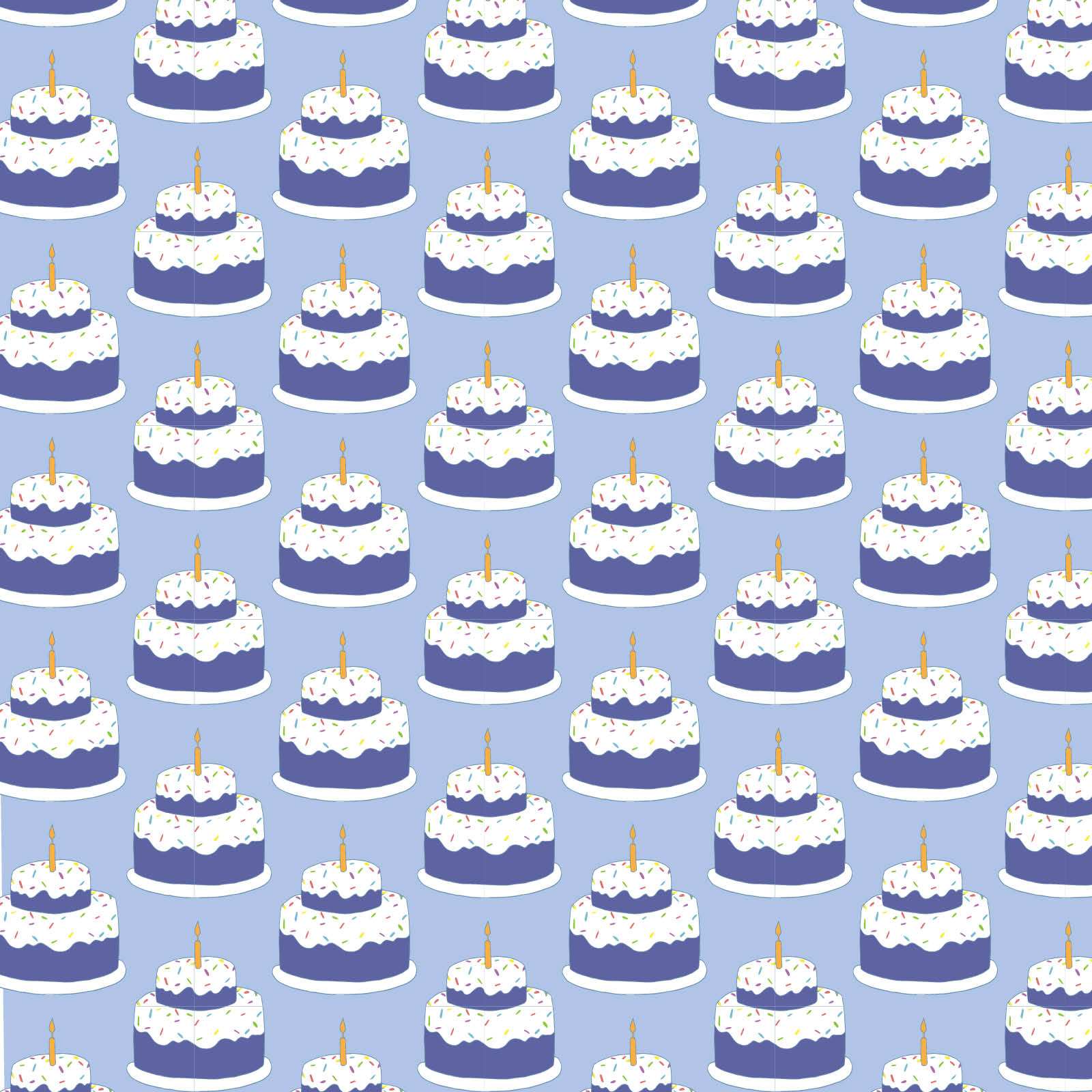 Walker Boys' Short Set - Birthday Cake Blue