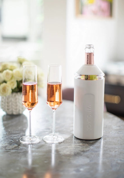 Wine & Champagne Chiller in White by Vinglacé