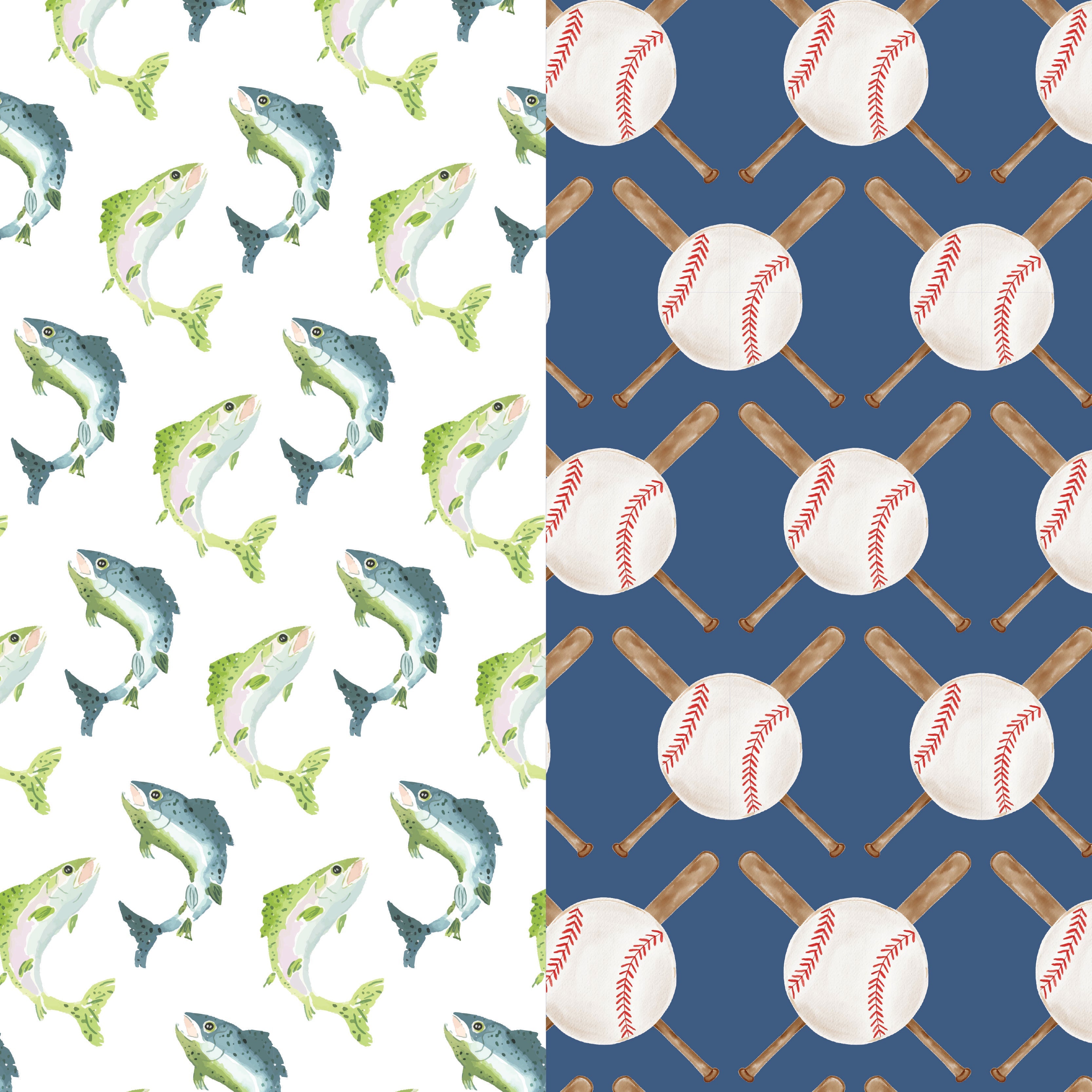James Boys' Underwear Set - Jumping Trout/Up at Bat Baseball