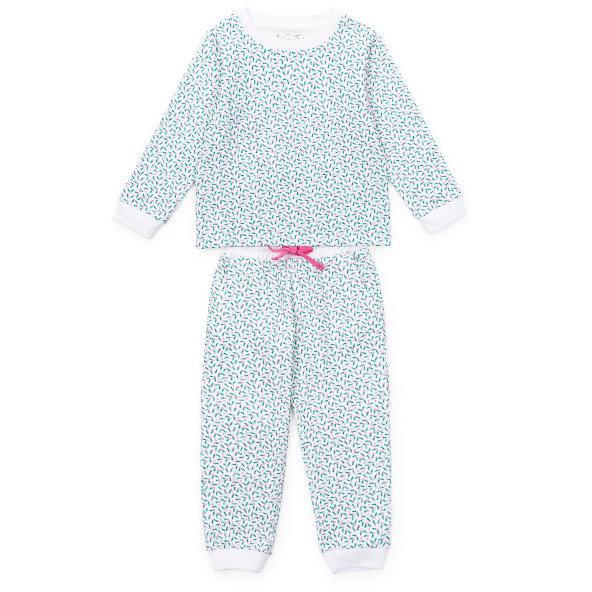 Edie Girls' Sweatshirt Jogger Set - Holly Holiday