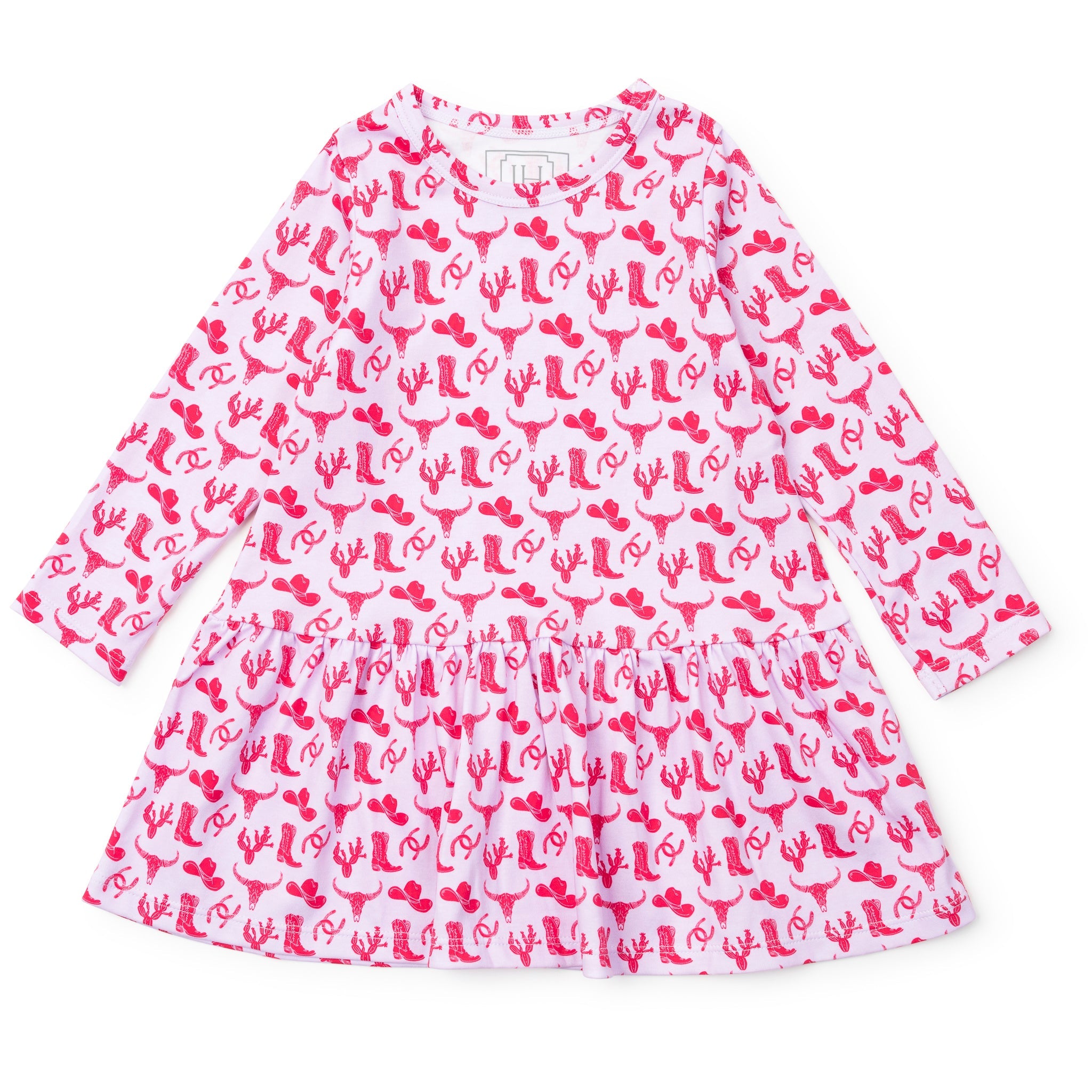 Lily Girls' Dress - Wild West Pink