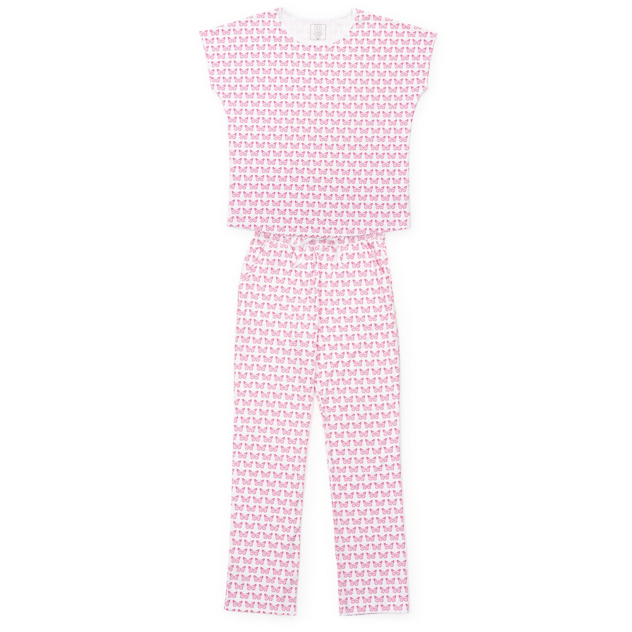 Marcia Women's Pajama Pant Set - Cartie Butterflies