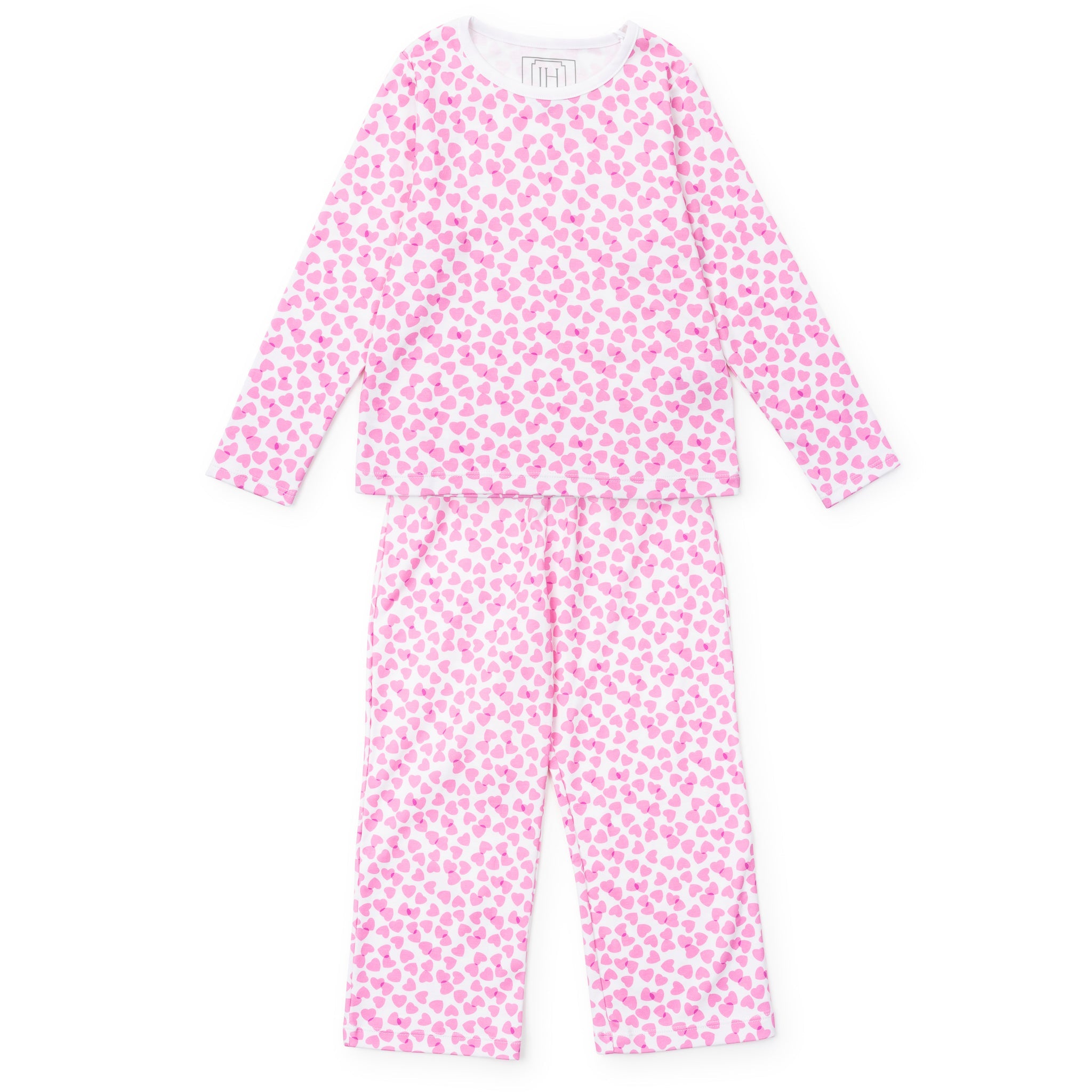 Millie Girls' Pant Set - Confetti Hearts Pink