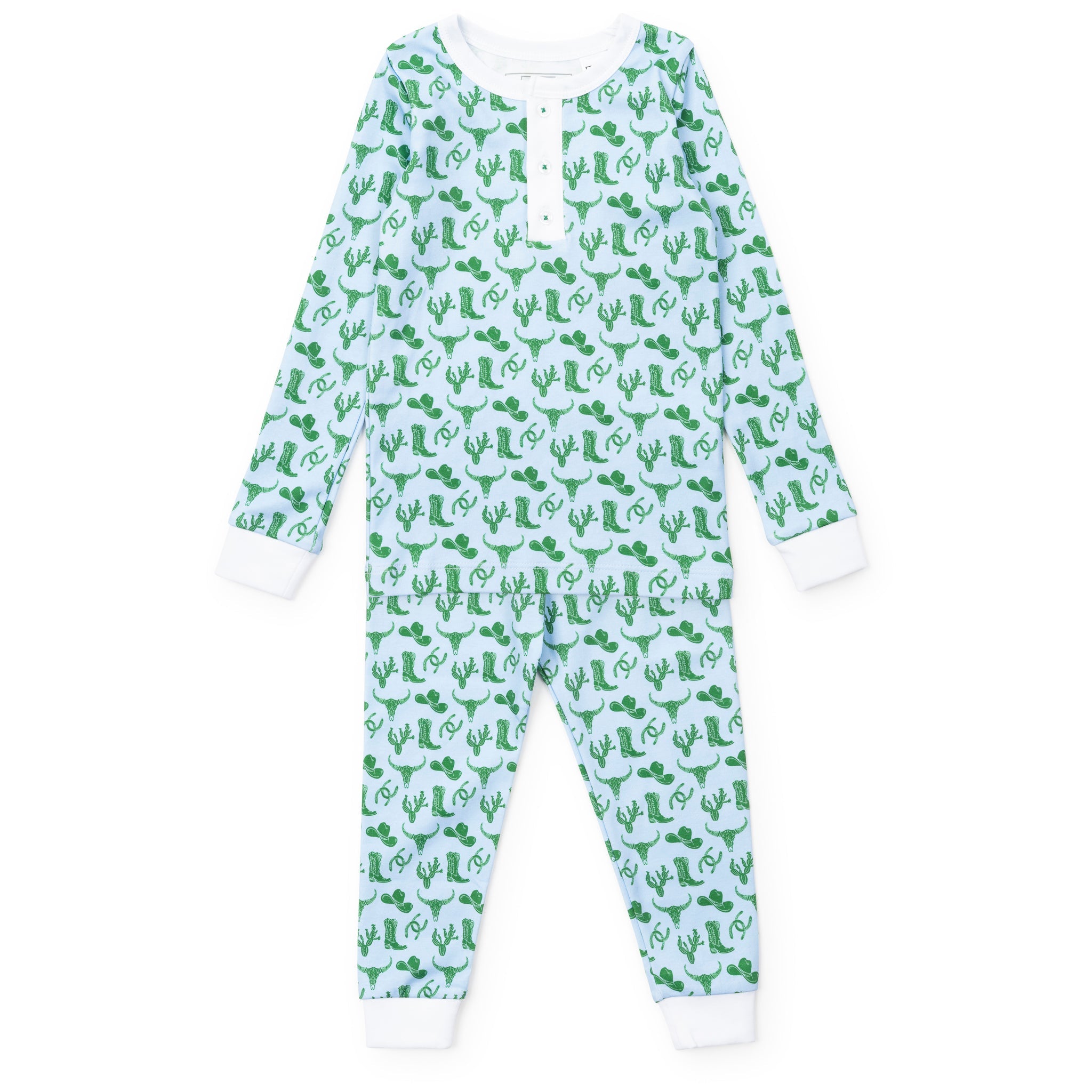 Jack Boys' Pajama Pant Set - Wild West Blue