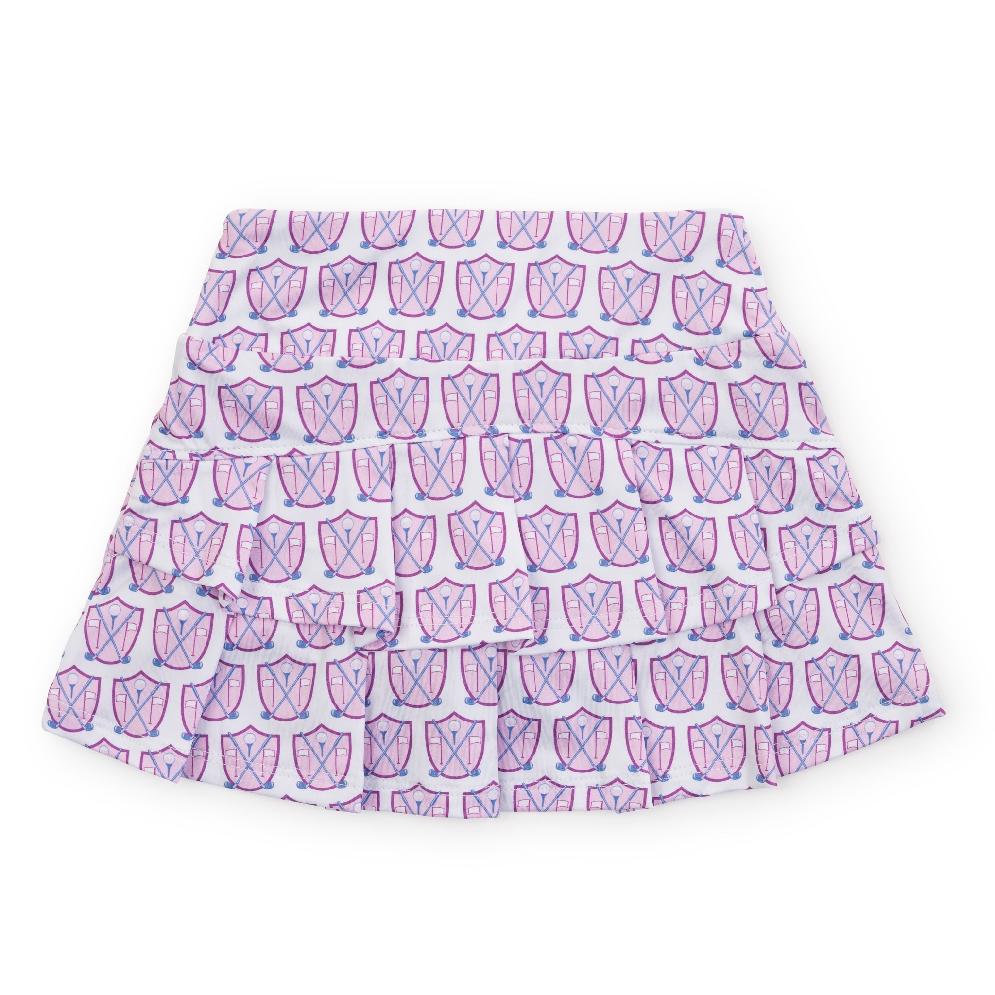 Margot Girls' Performance Skirt by LH Sport Golf Crest Pink