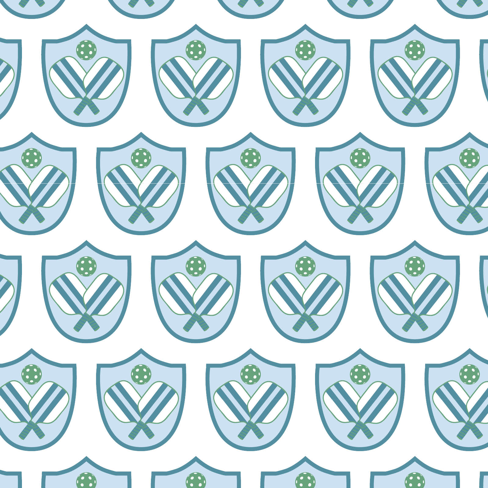 Charles Boys' Short Set Pickleball Crest Blue