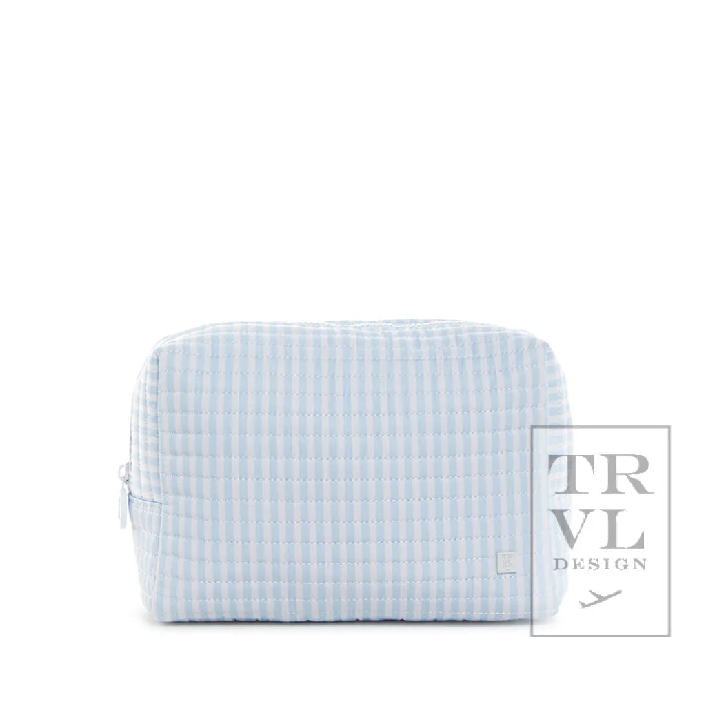 Quilted Everyday Bag Pimlico Stripe Light Blue by TRVL Design