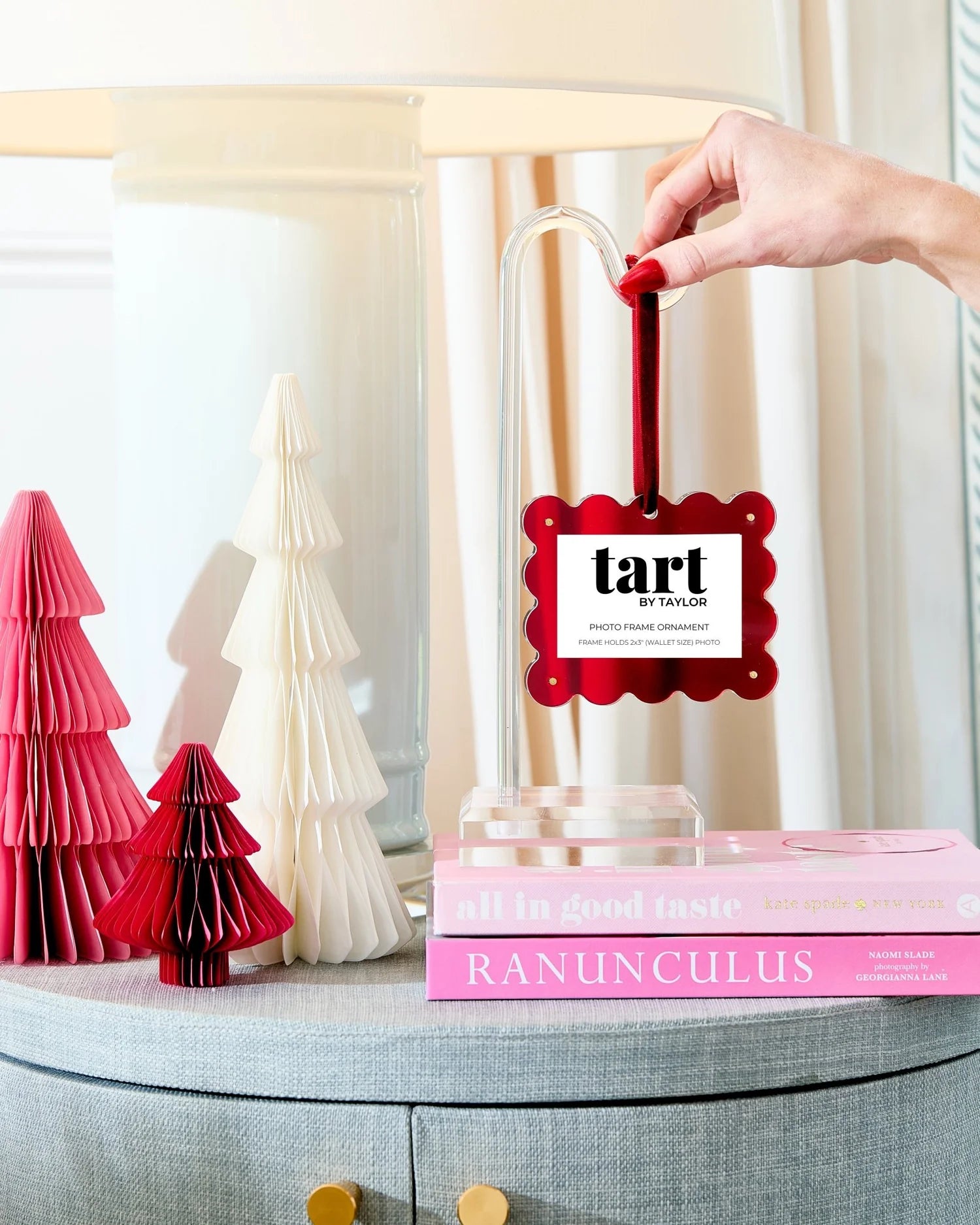Mini Frame Ornament - Red