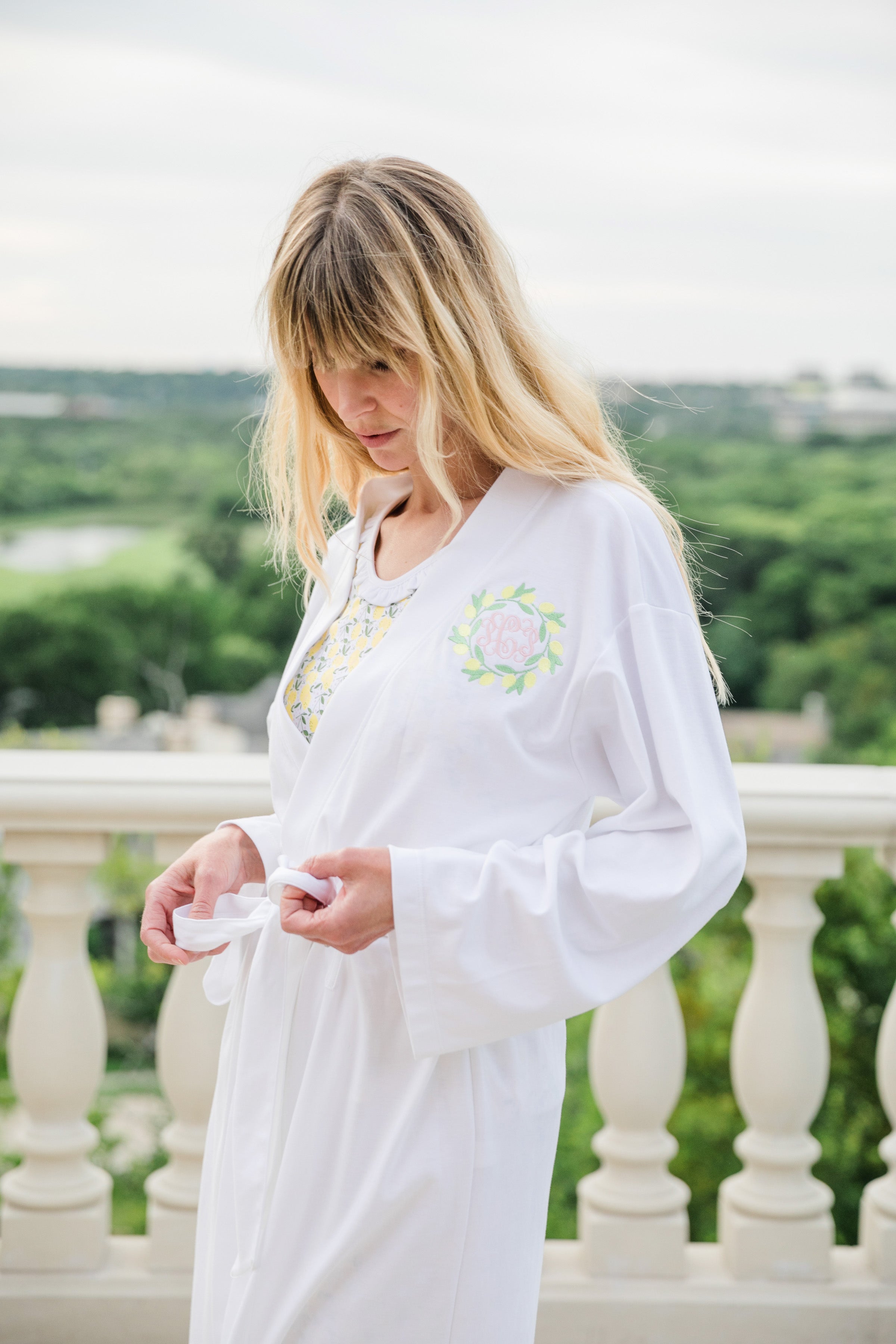 Sassy Women's Pima Cotton Spa Wrap - White