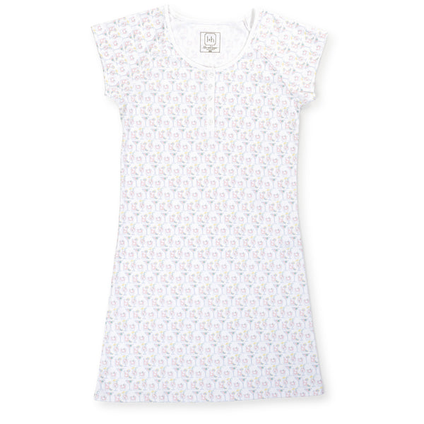 SALE Wendy Women's Pima Cotton Nightgown - Summer Sips – Lila + Hayes