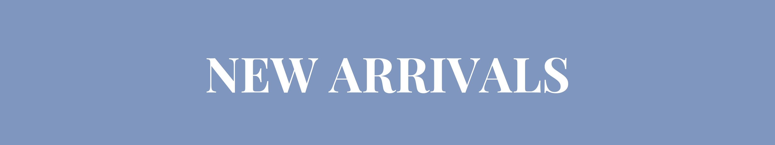 New Arrivals