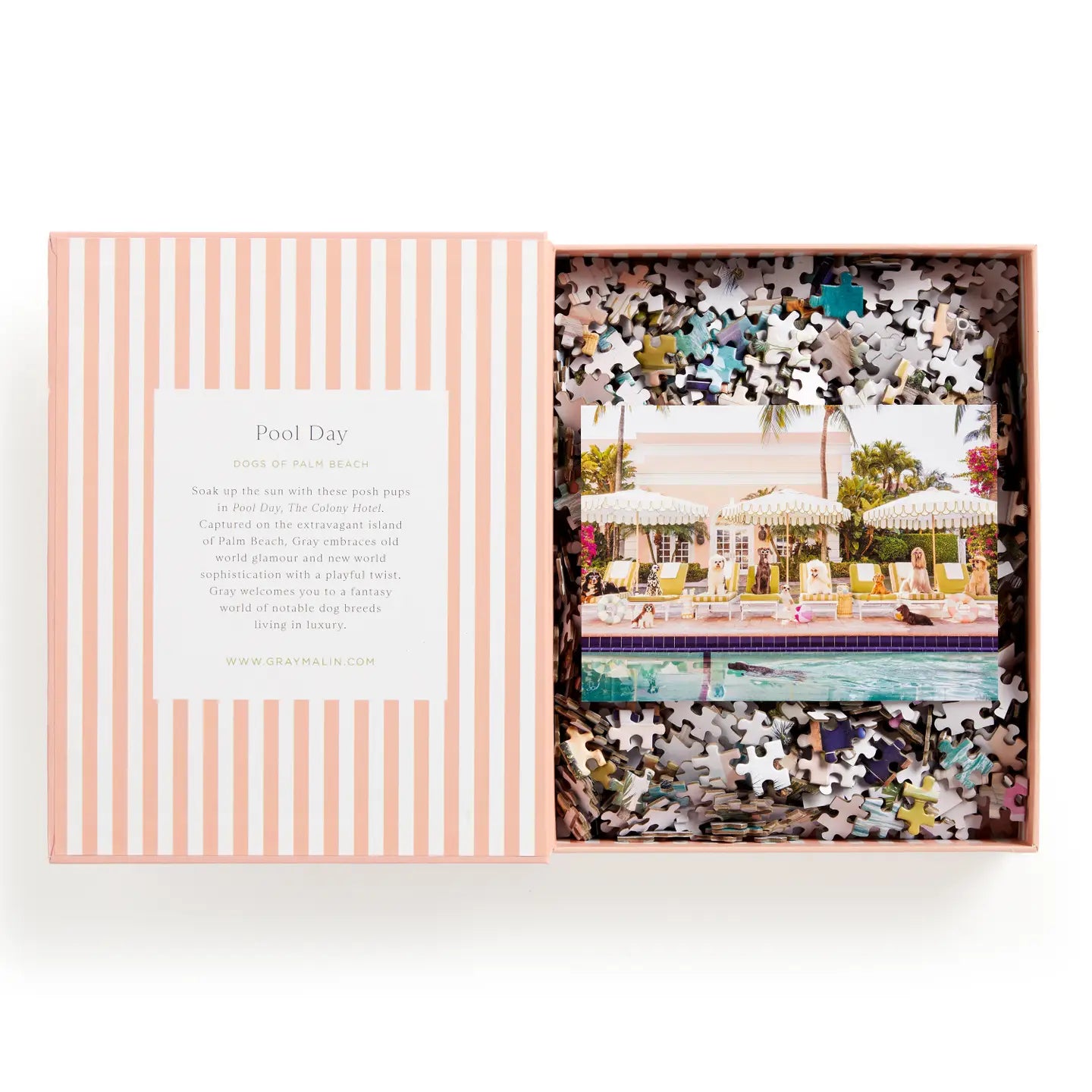 Gray Malin Palm Beach 1000 Piece Book Box Puzzle stylish kids outfit collection