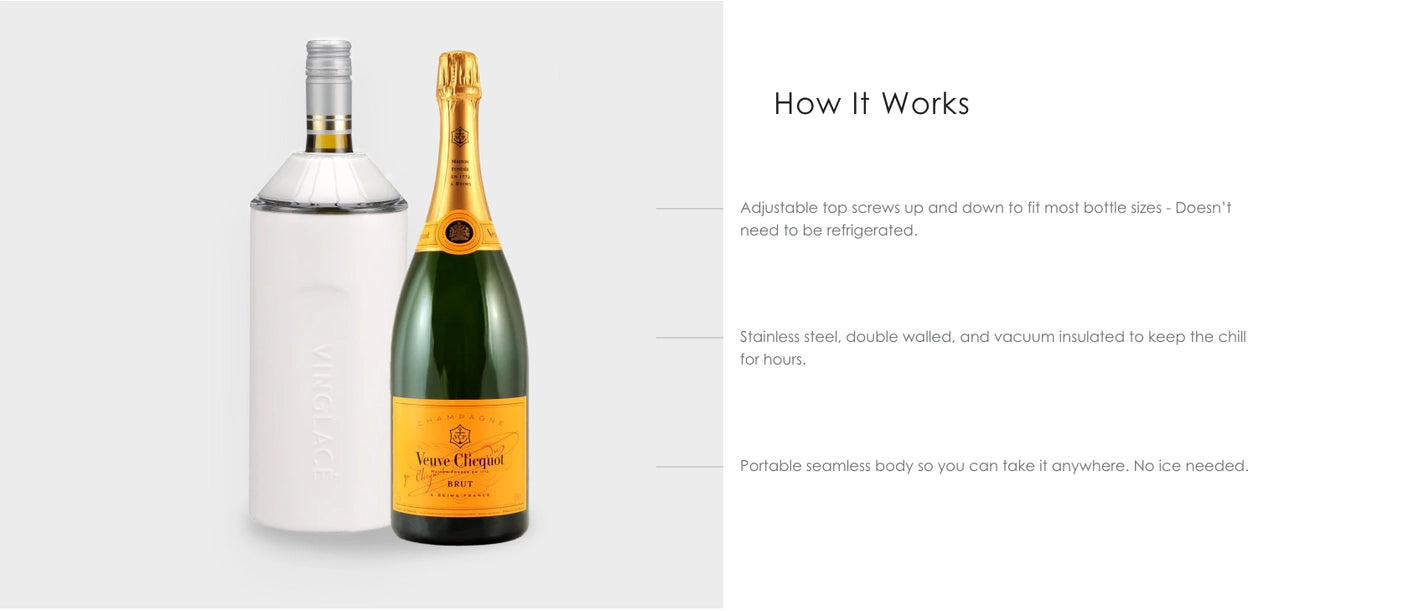 Buy Wine & Champagne Chiller in Copper by Vinglacé kids clothing online
