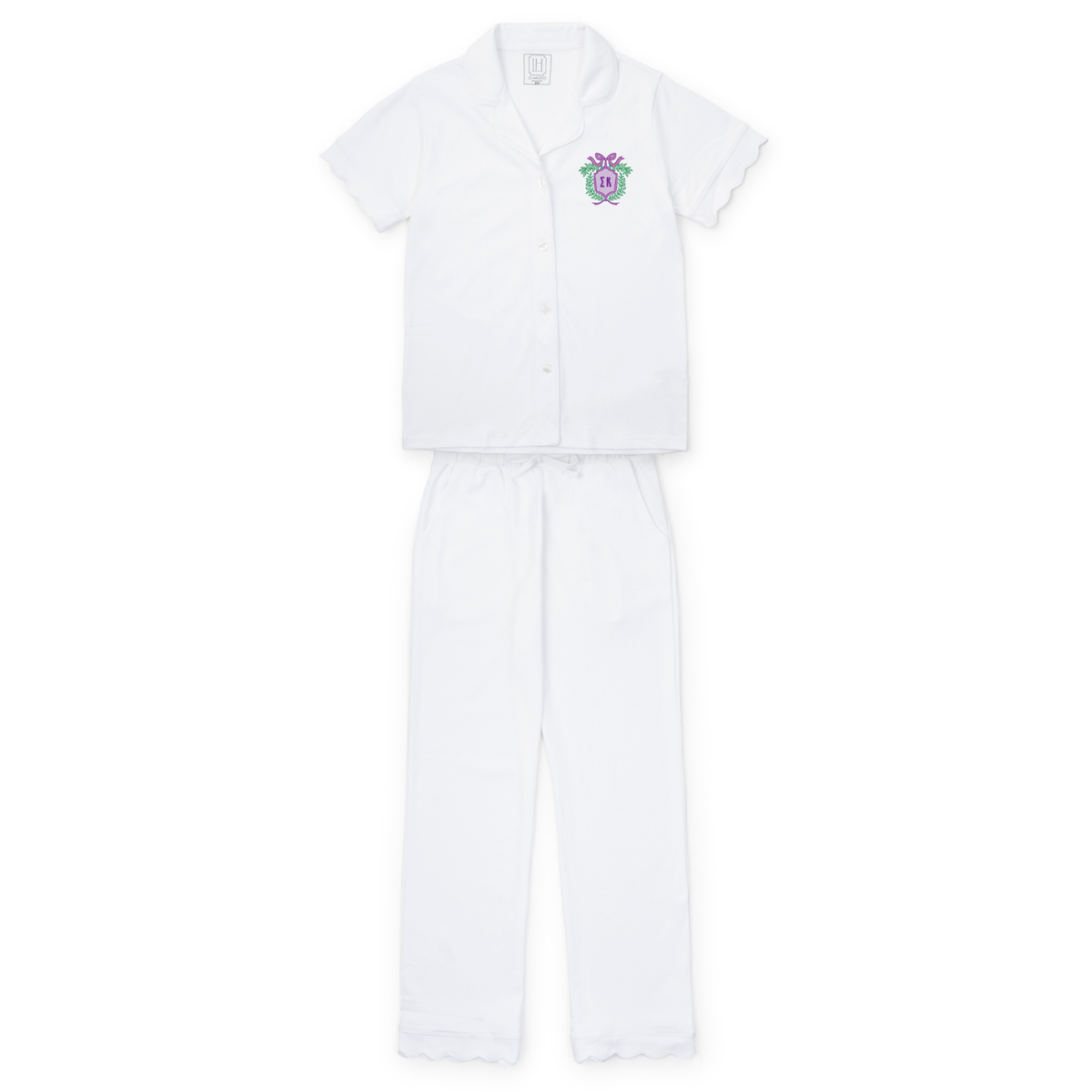 Everyday Megan Women's Pajama Pant Set - Sigma Kappa Embroidery Kidswear