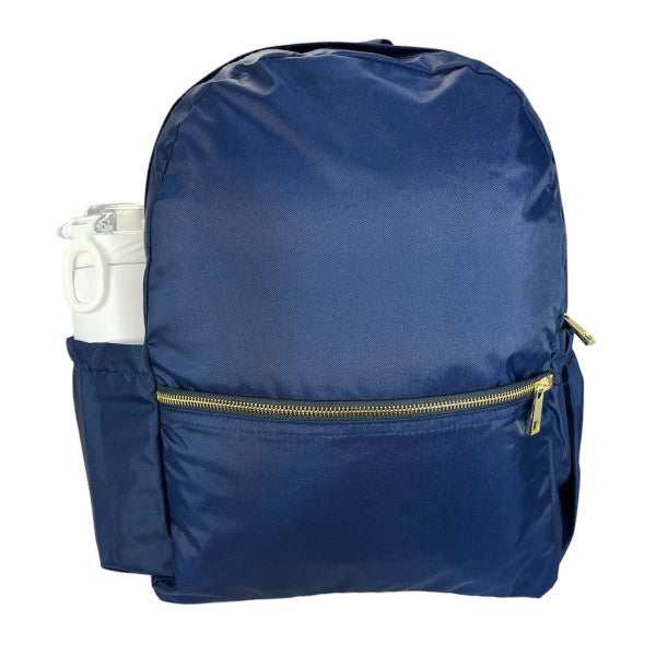 Everyday Medium Backpack with Pockets Navy Nylon by Mint Sweet Little Things Kidswear