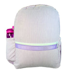 Everyday Medium Backpack with Pockets Lilac Seersucker by Mint Sweet Little Things Kidswear